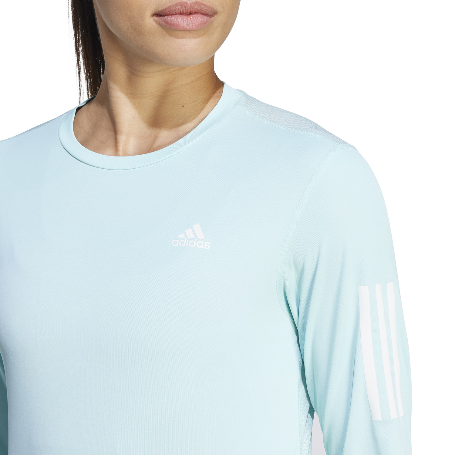 adidas Own The Run Womens Running Shirt - Semi Flash Aqua | Sport-T-Shirts