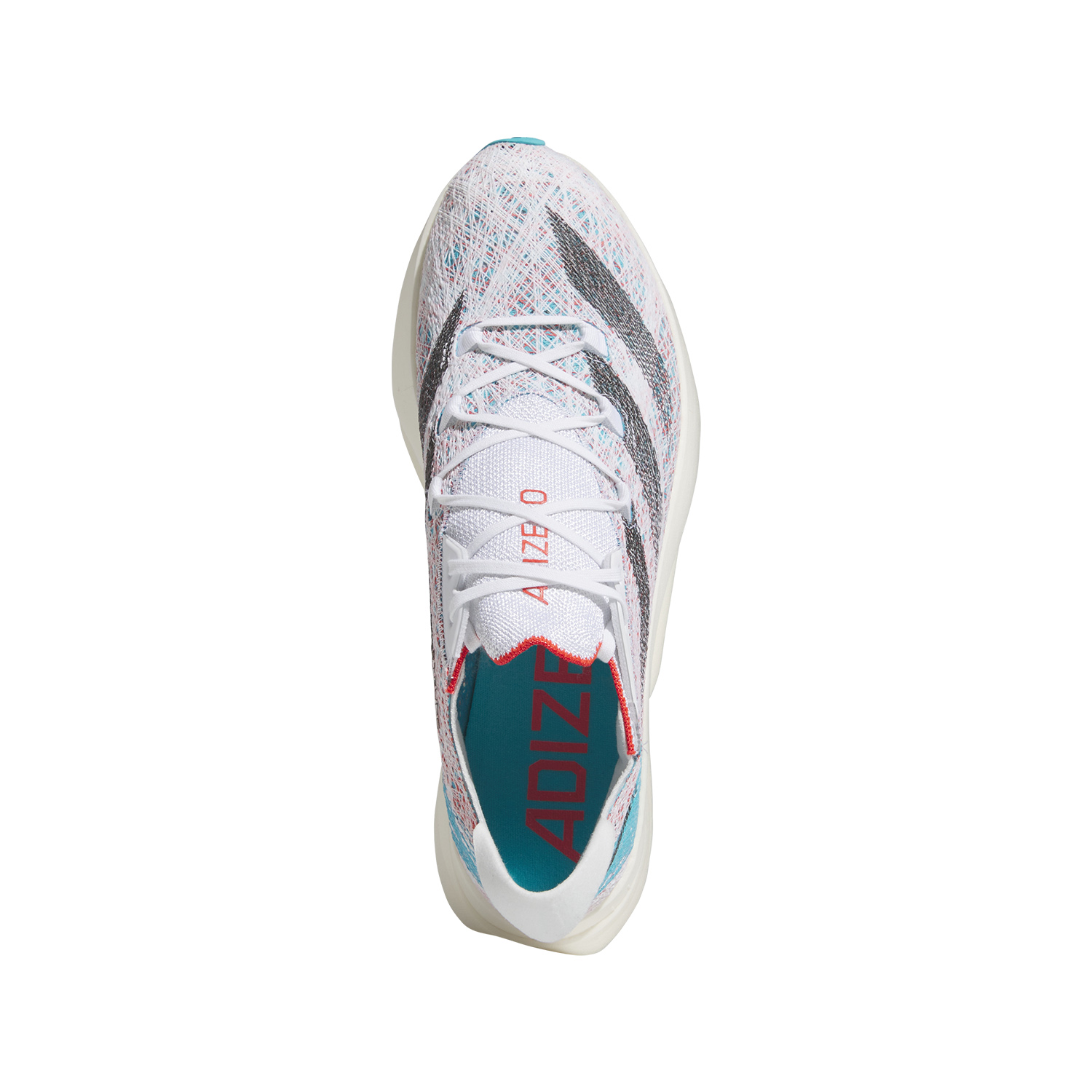 adidas adizero Prime X 2 STRUNG - Cloud White/Coral Black/Lucid Cyan