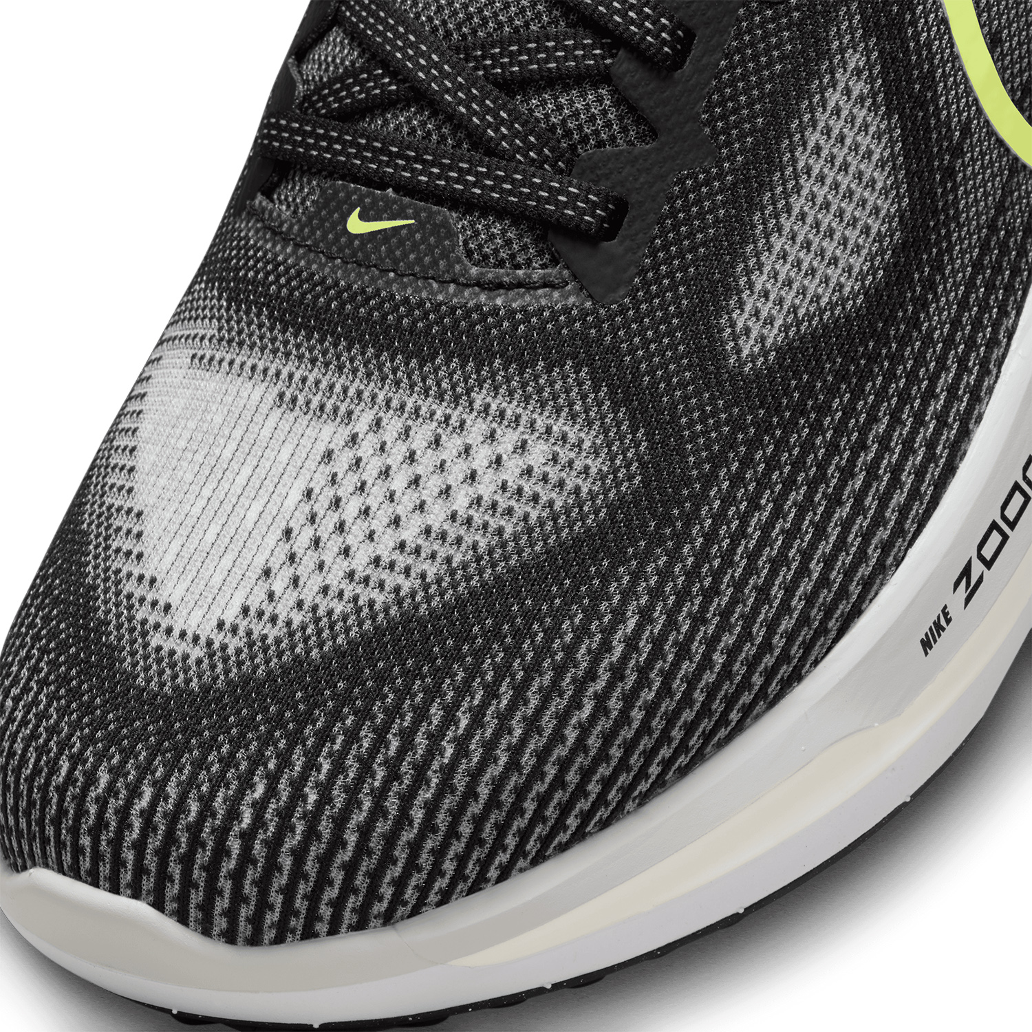 Nike Vomero 17 Men's Running Shoes - Black/Volt/lt Smoke Grey