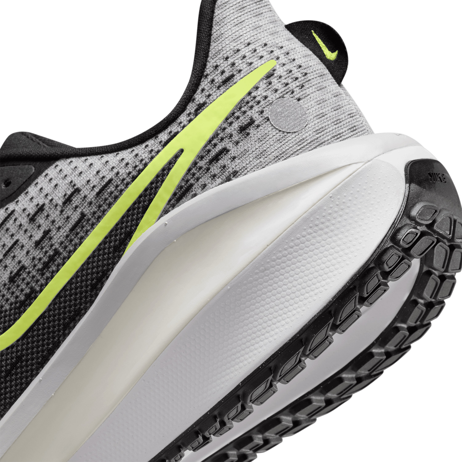 Nike Vomero 17 Men's Running Shoes - Black/Volt/lt Smoke Grey