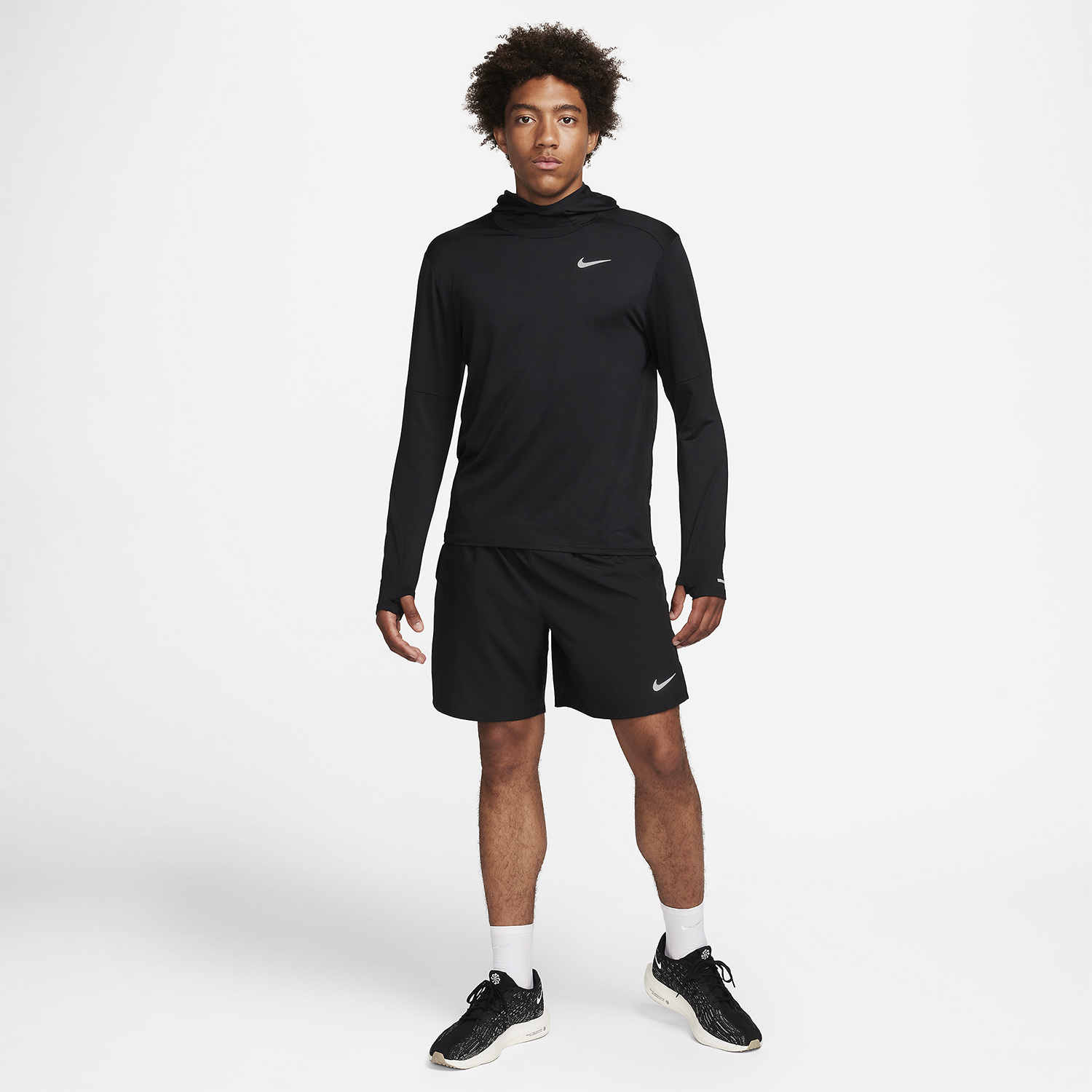 Nike Dri-FIT Element Maglia - Black/Reflective Silver