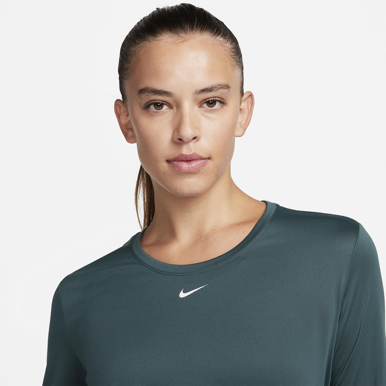 Nike Dri-FIT One Shirt - Deep Jungle/White