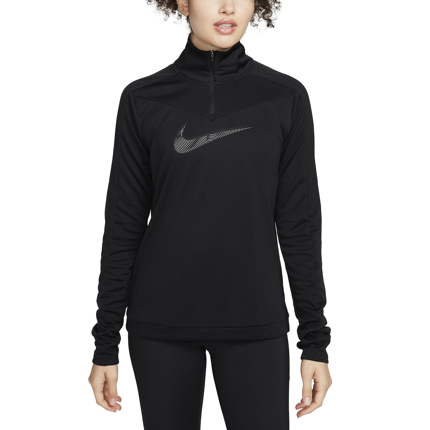Nike Dri-FIT Swoosh Pacer Shirt - Black/Cool Grey