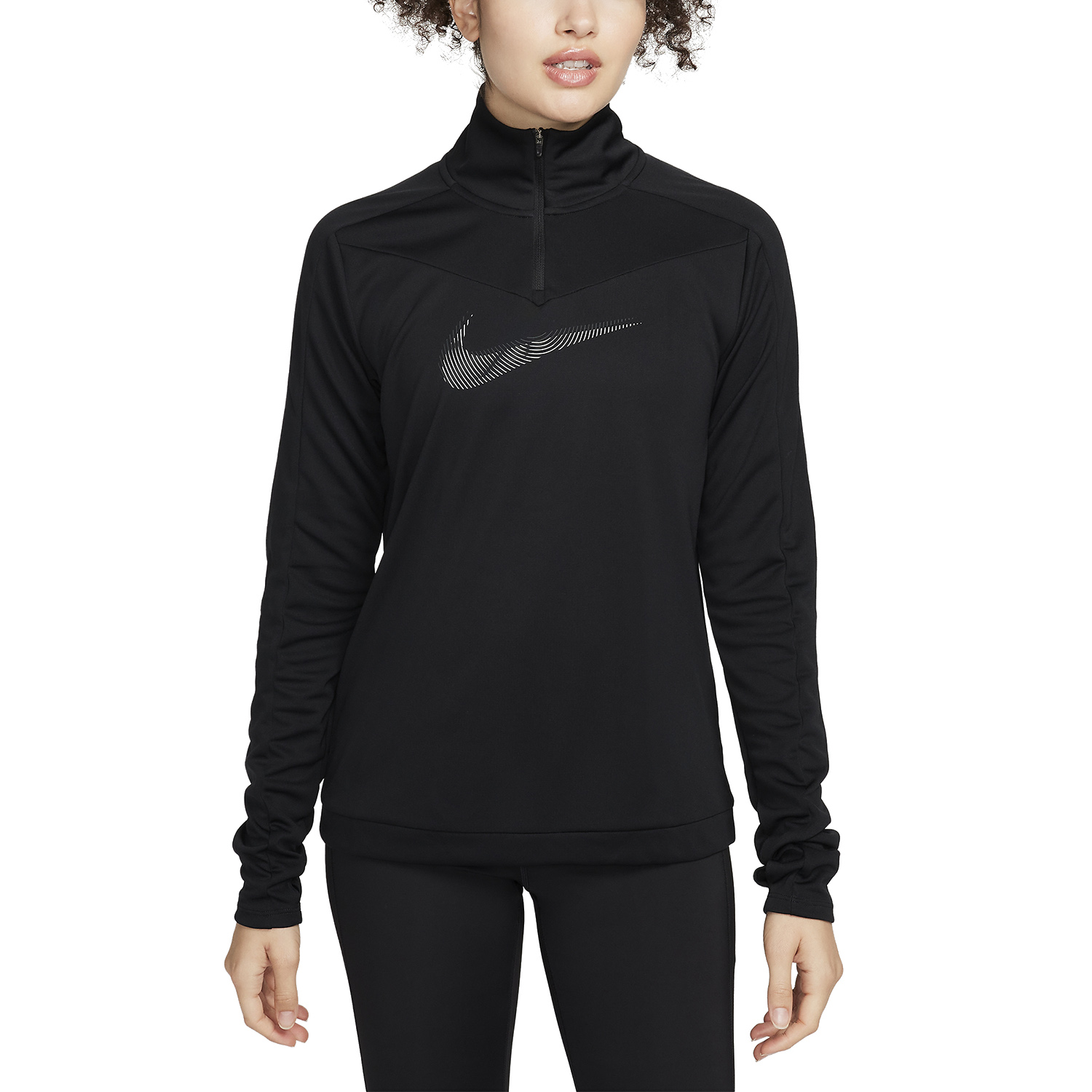 Nike Dri-FIT Swoosh Pacer Maglia - Black/Cool Grey