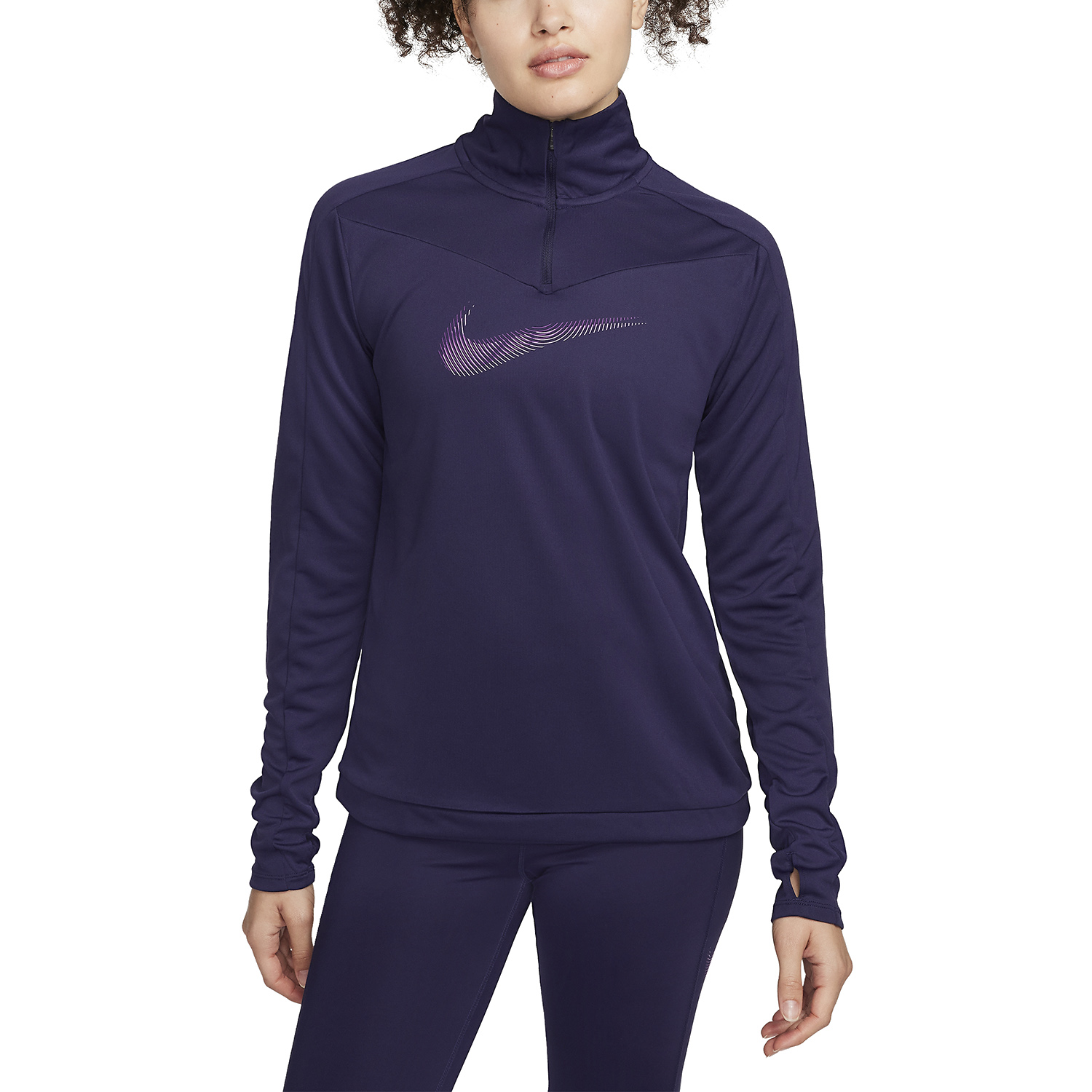 Nike Dri-FIT Swoosh Pacer Maglia - Purple Ink/Disco Purple