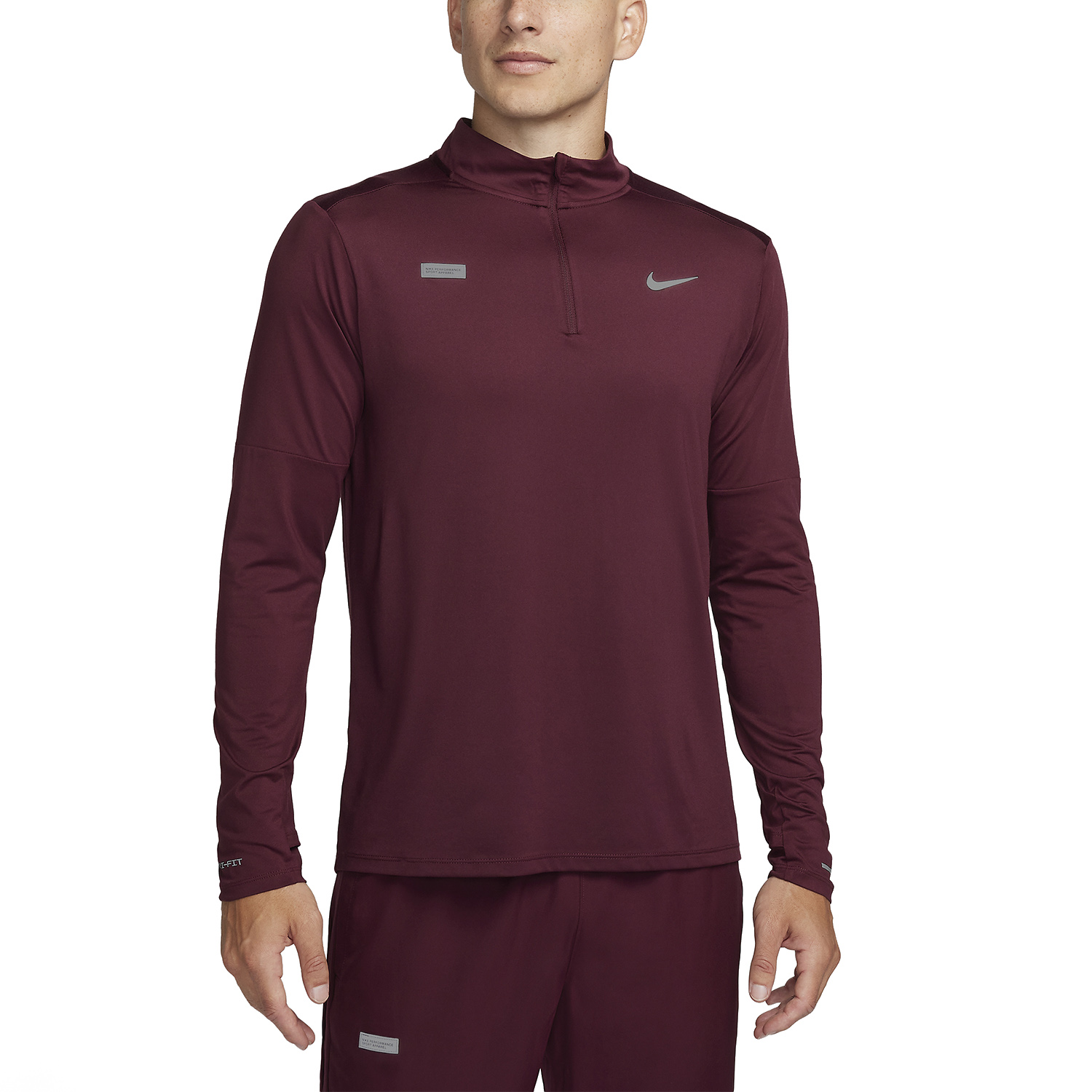 Nike Element Flash Shirt - Night Maroon/Reflective Silver