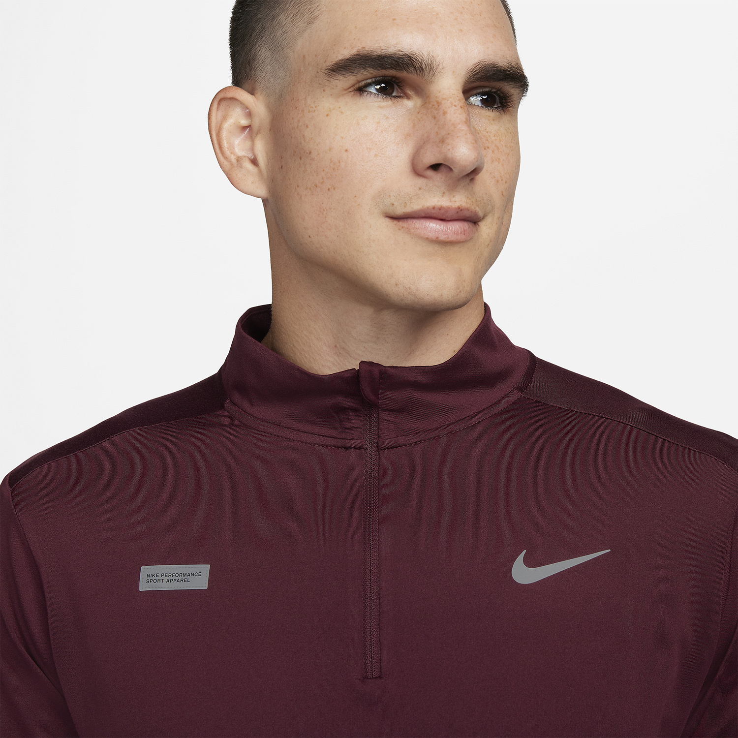 Nike Element Flash Shirt - Night Maroon/Reflective Silver