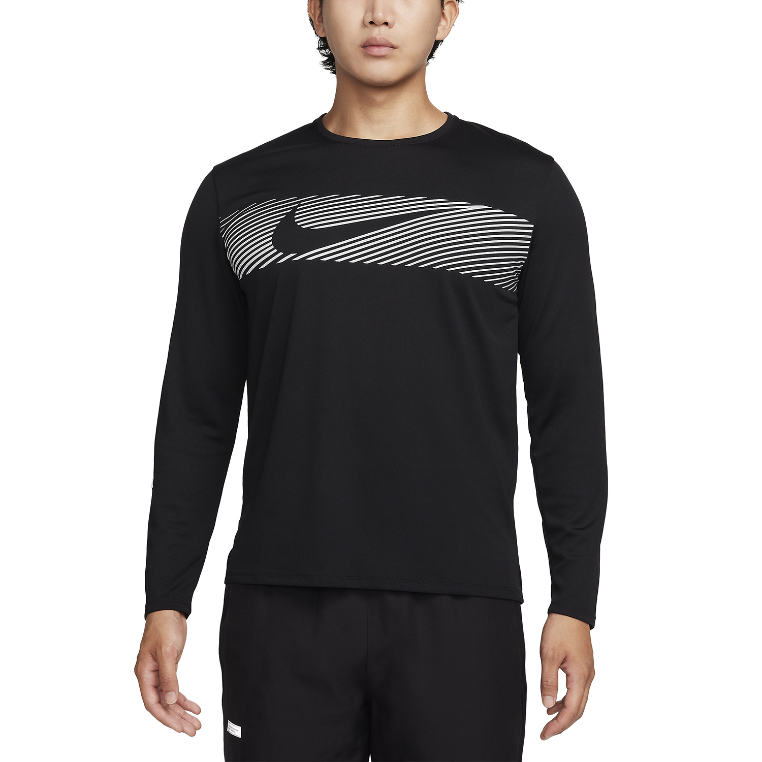 Nike Miler Flash Camisa - Black/Reflective Silver