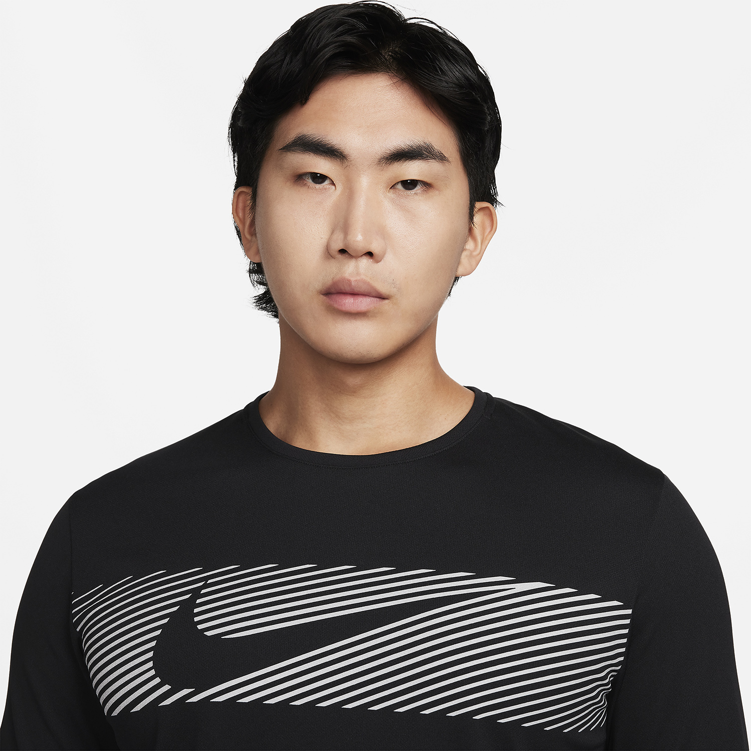 Nike Miler Flash Shirt - Black/Reflective Silver