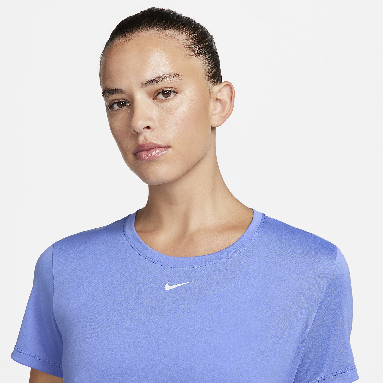 Nike One Dri-FIT Logo T-Shirt - Polar/White