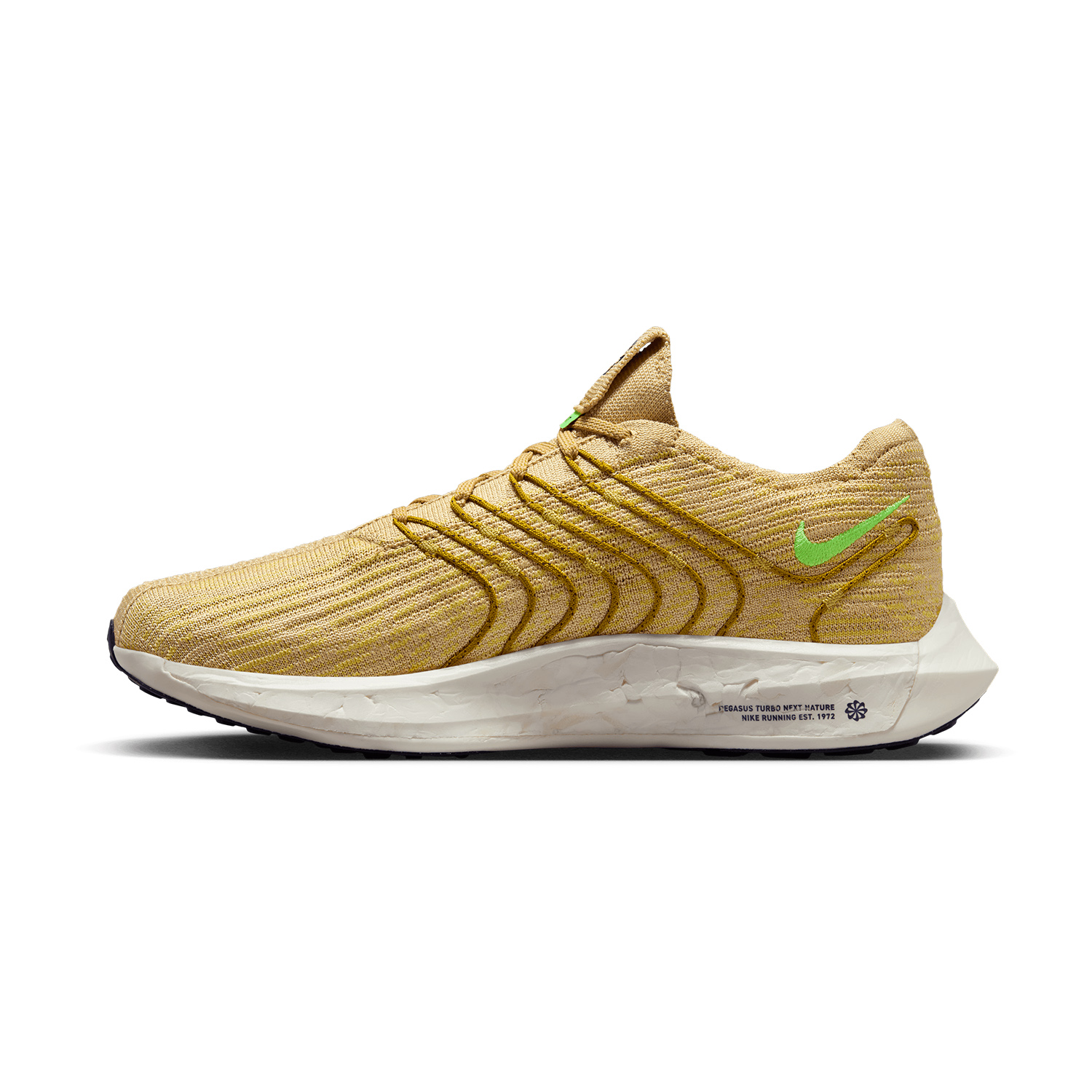 Nike Pegasus Turbo Next Nature - Sesame/Lime Blast/Buff Gold/Bronzine