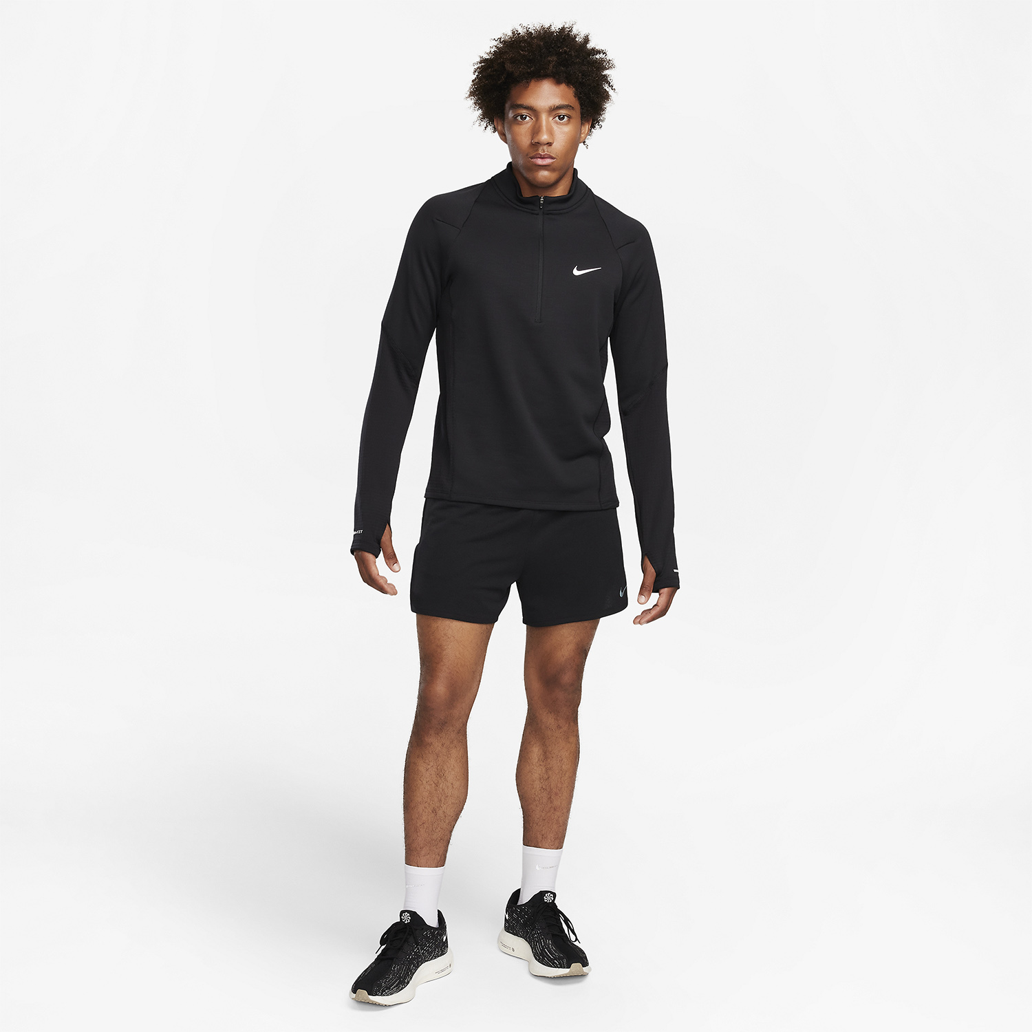 Nike Therma-FIT Element Camisa - Black/Reflective Silver