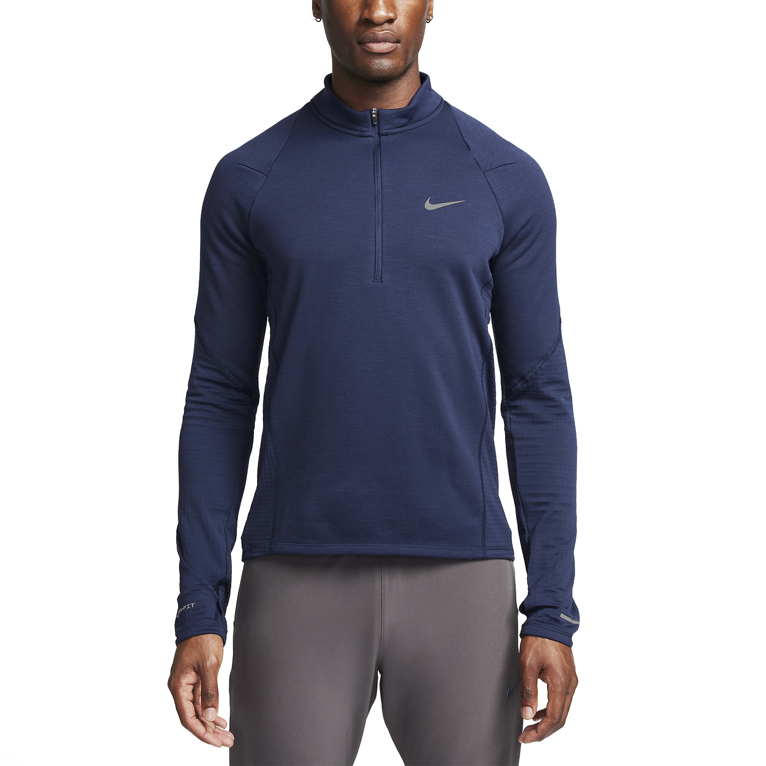 Nike Therma-FIT Element Maglia - Obsidian/Reflective Silver