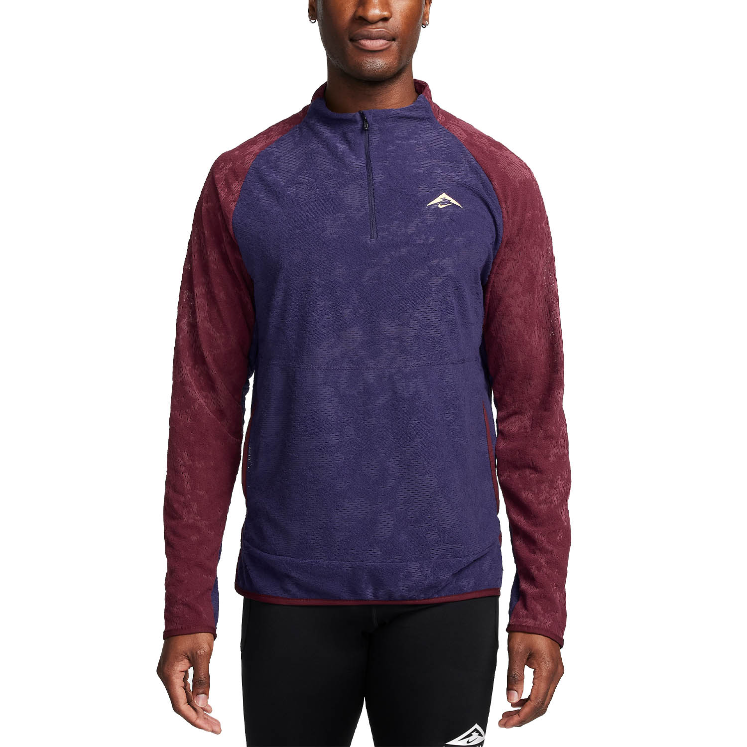 Nike Trail Camisa - Purple Ink/Night Maroon/Melon Tint