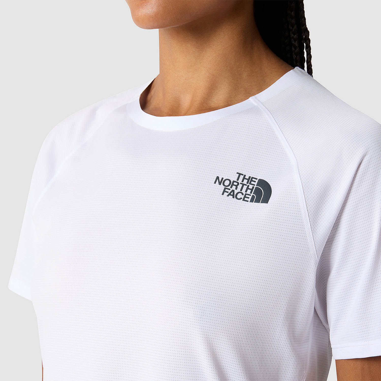 The North Face Summit High T-Shirt - TNF White/Optical Blue