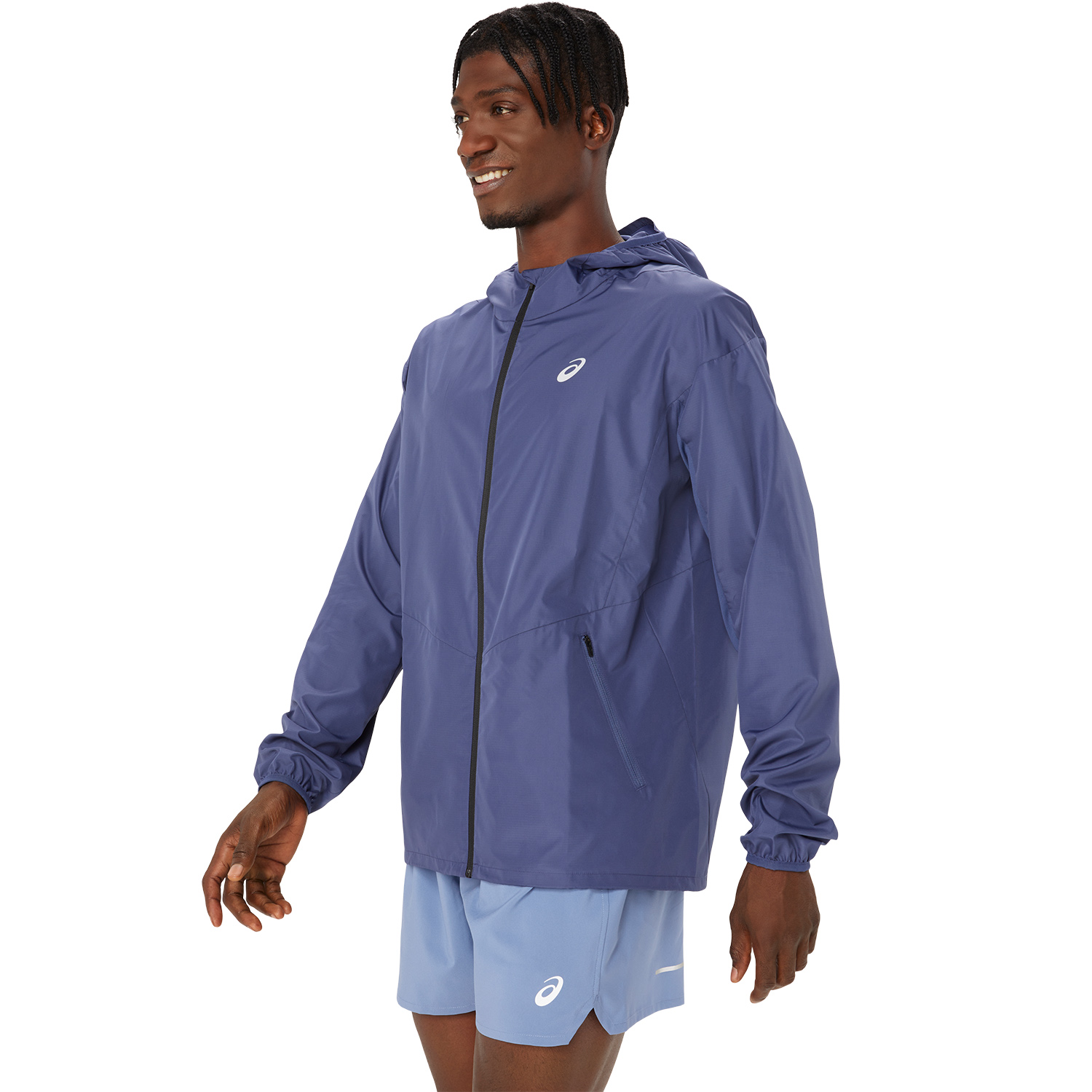 asics accelerate jacket blue