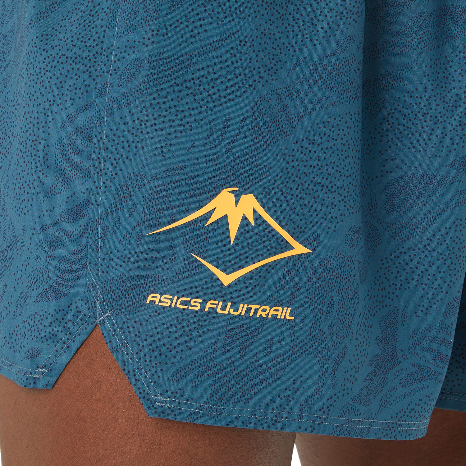 Asics Fujitrail Printed 5in Shorts - Magnetic Blue/Performance Black