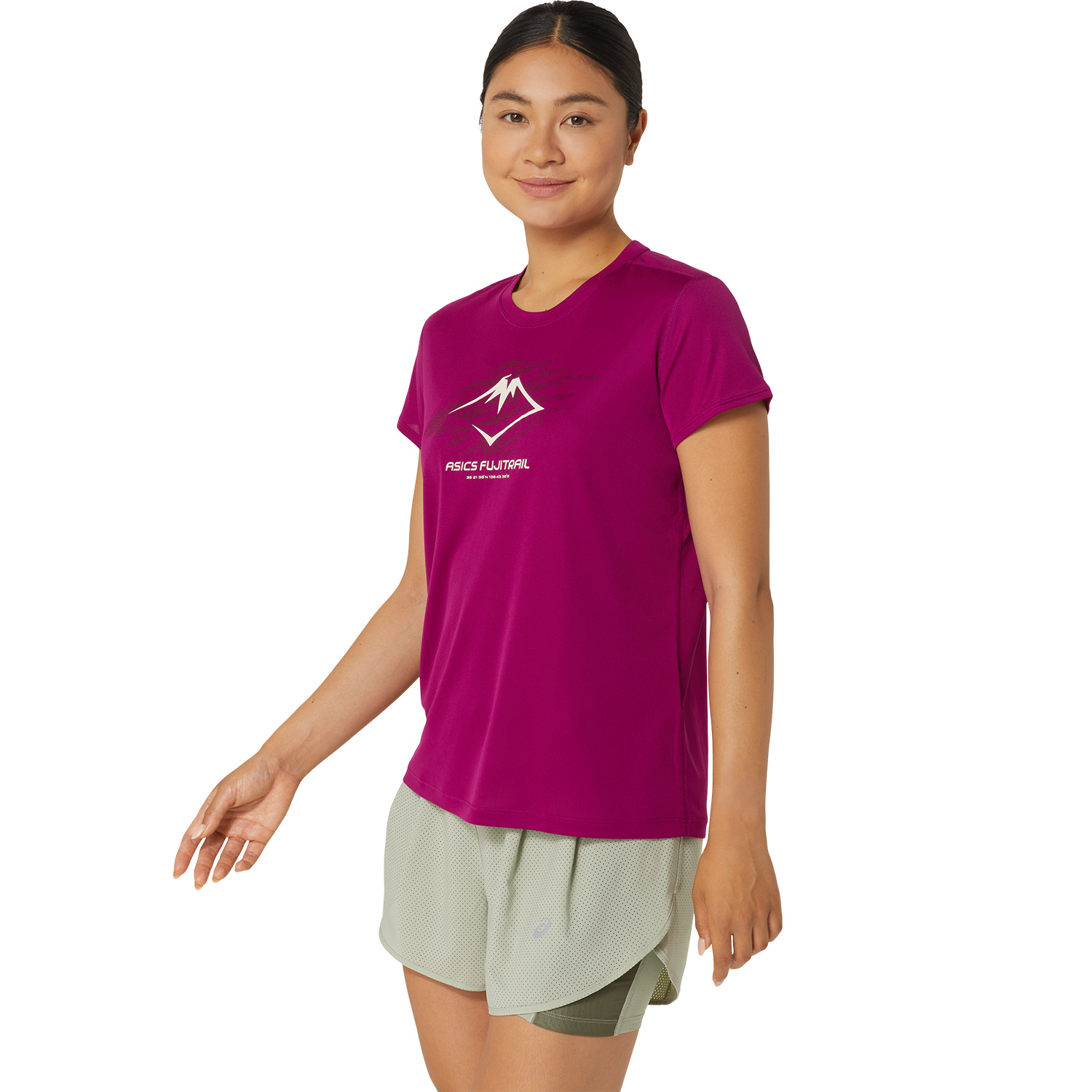 Asics Fujitrail Logo T-Shirt - Blackberry