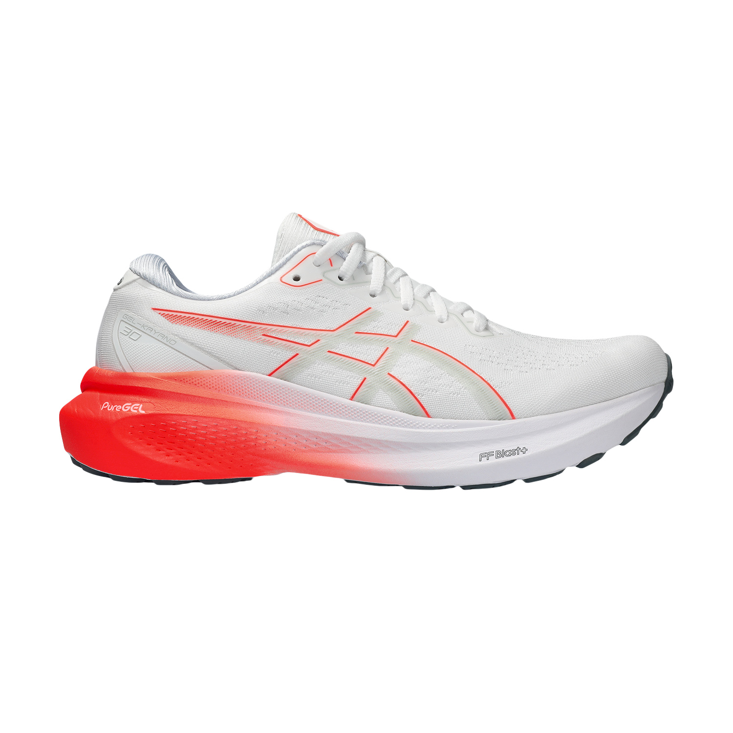 Asics Gel Kayano 30 - White/Sunrise Red