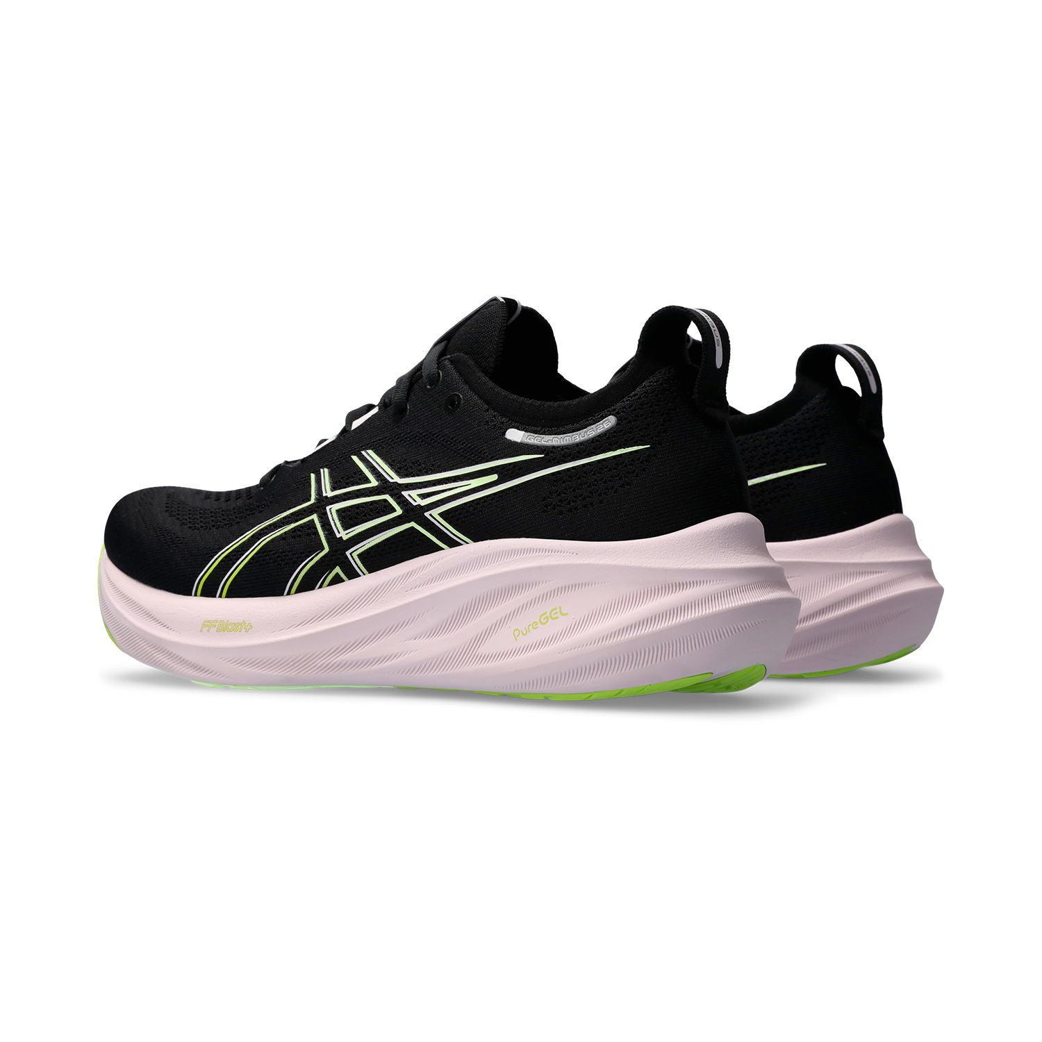 Asics Gel Nimbus 26 - Black/Neon Lime