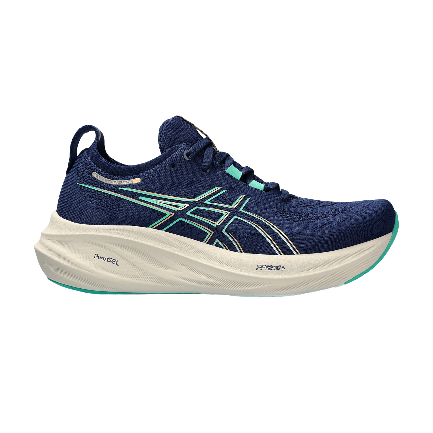 Asics Gel Nimbus 26 - Blue Expanse/Aurora Green