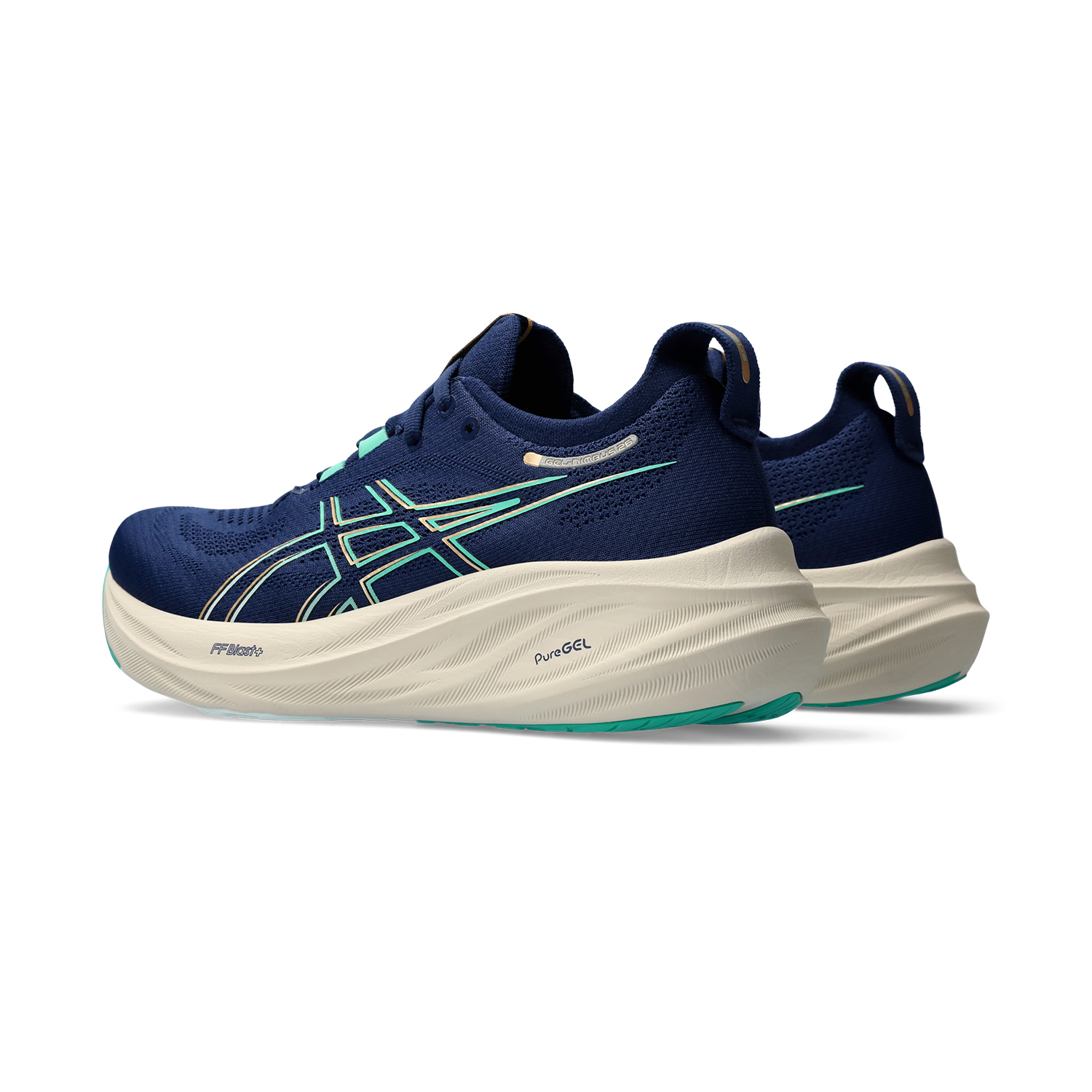 Asics Gel Nimbus 26 - Blue Expanse/Aurora Green