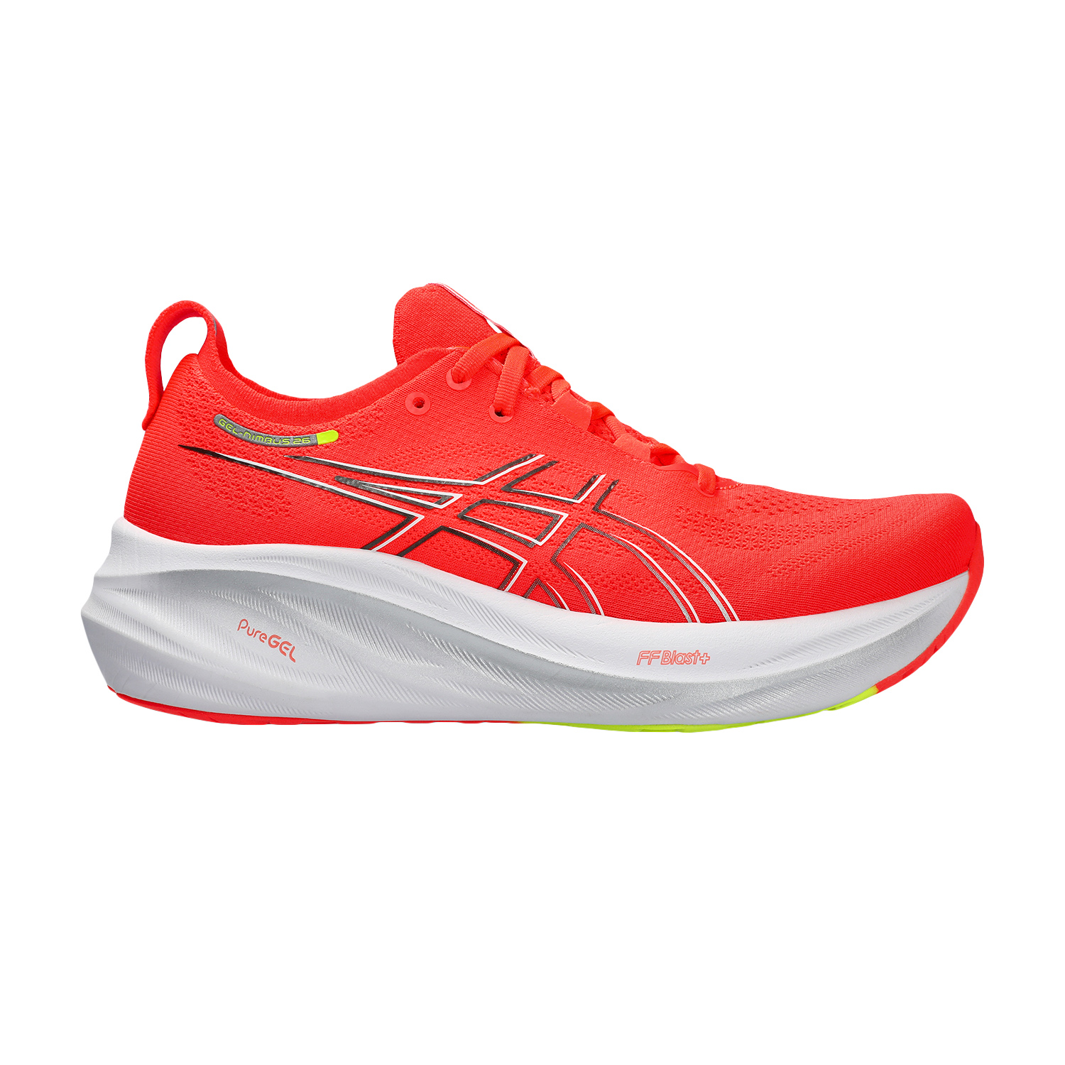 Asics Gel Nimbus 26 - Sunrise Red/Pure Silver