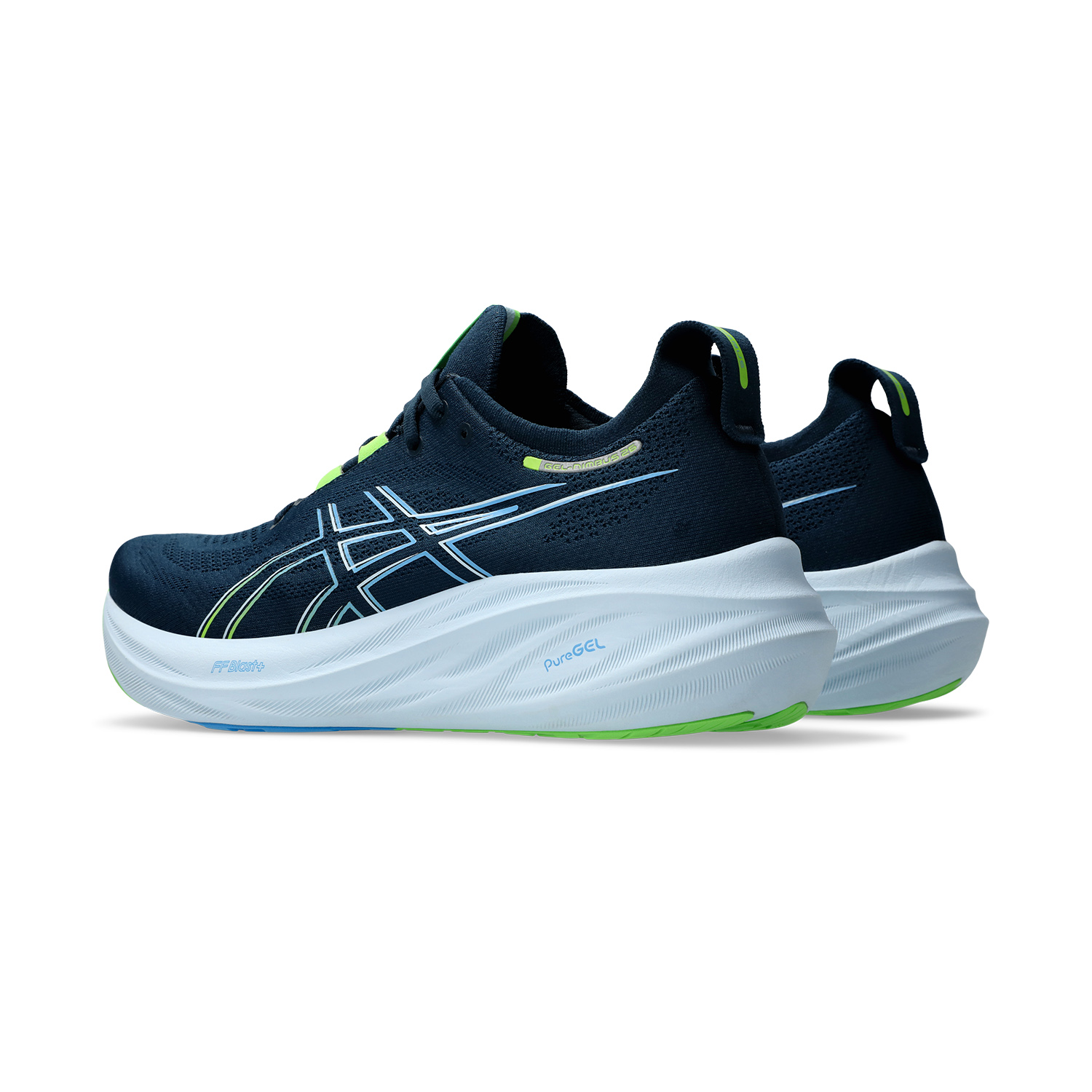 Asics Gel Nimbus 26 - French Blue/Electric Lime