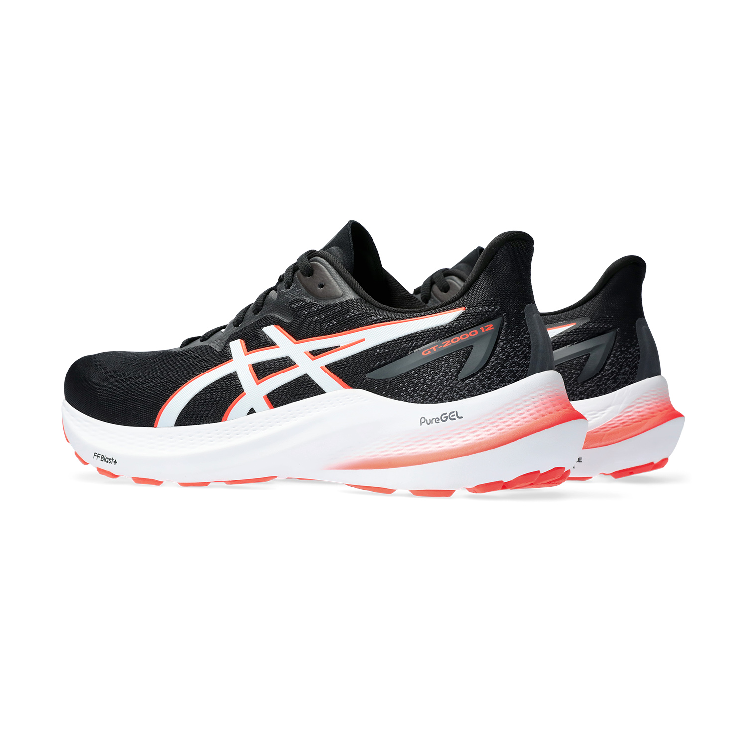 Asics GT 2000 12 - Black/Sunrise Red