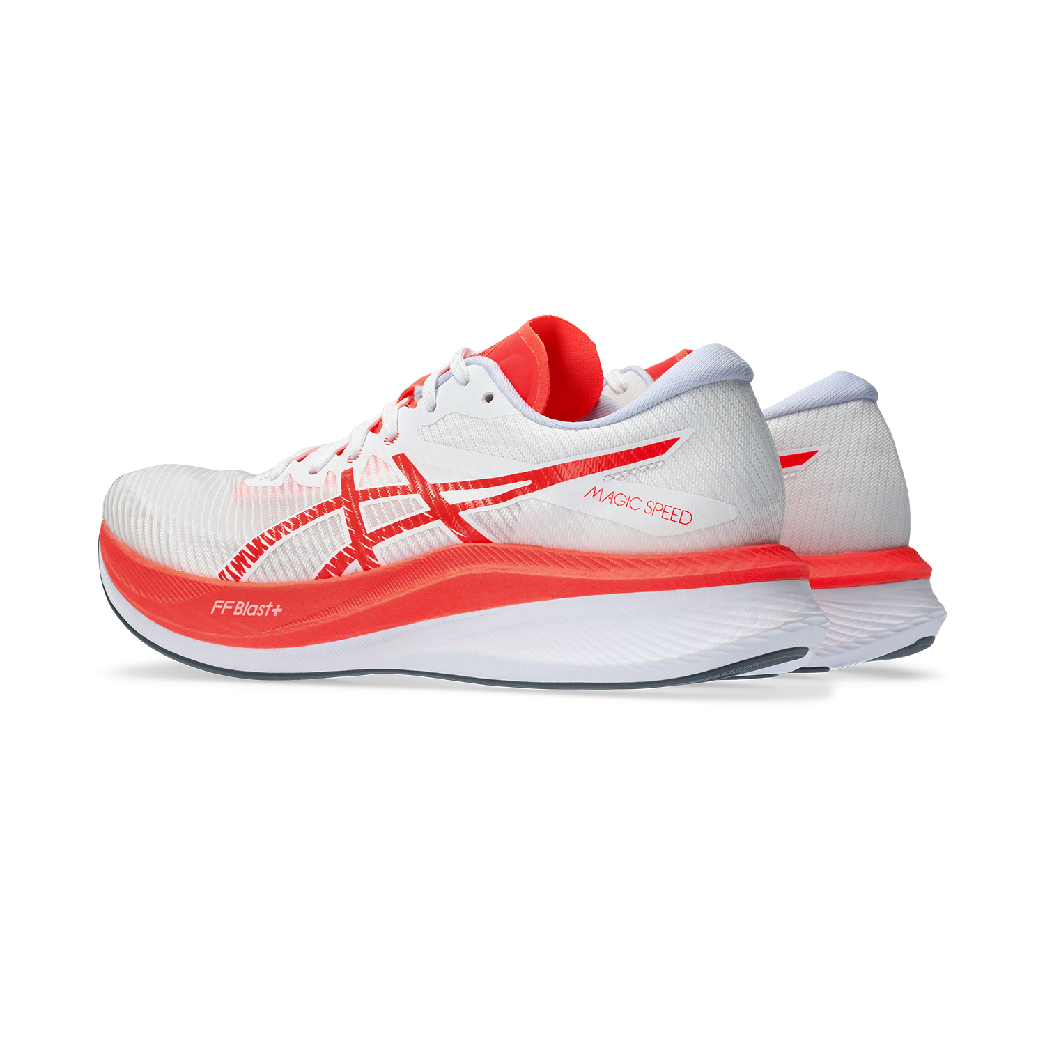 Asics Magic Speed 3 - White/Sunrise Red