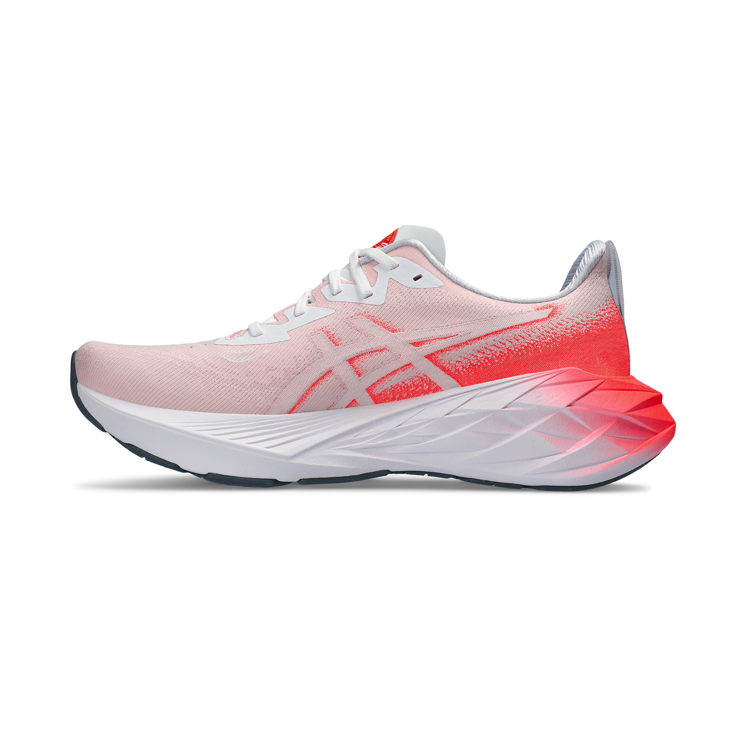 ASICS Novablast 4 Men's Shoes White/Sunrise Red - Running Warehouse Europe