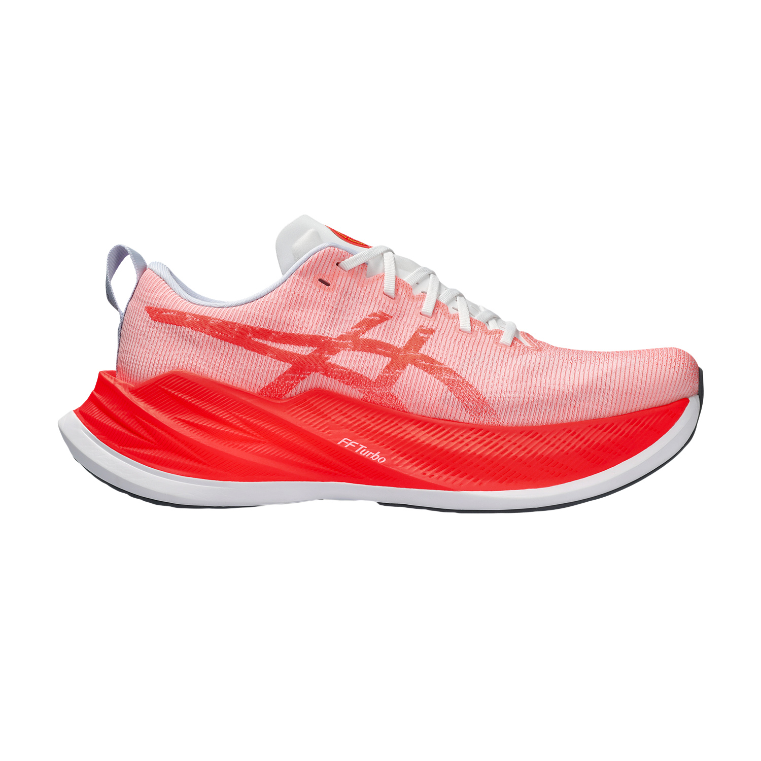 Asics Superblast - White/Sunrise Red