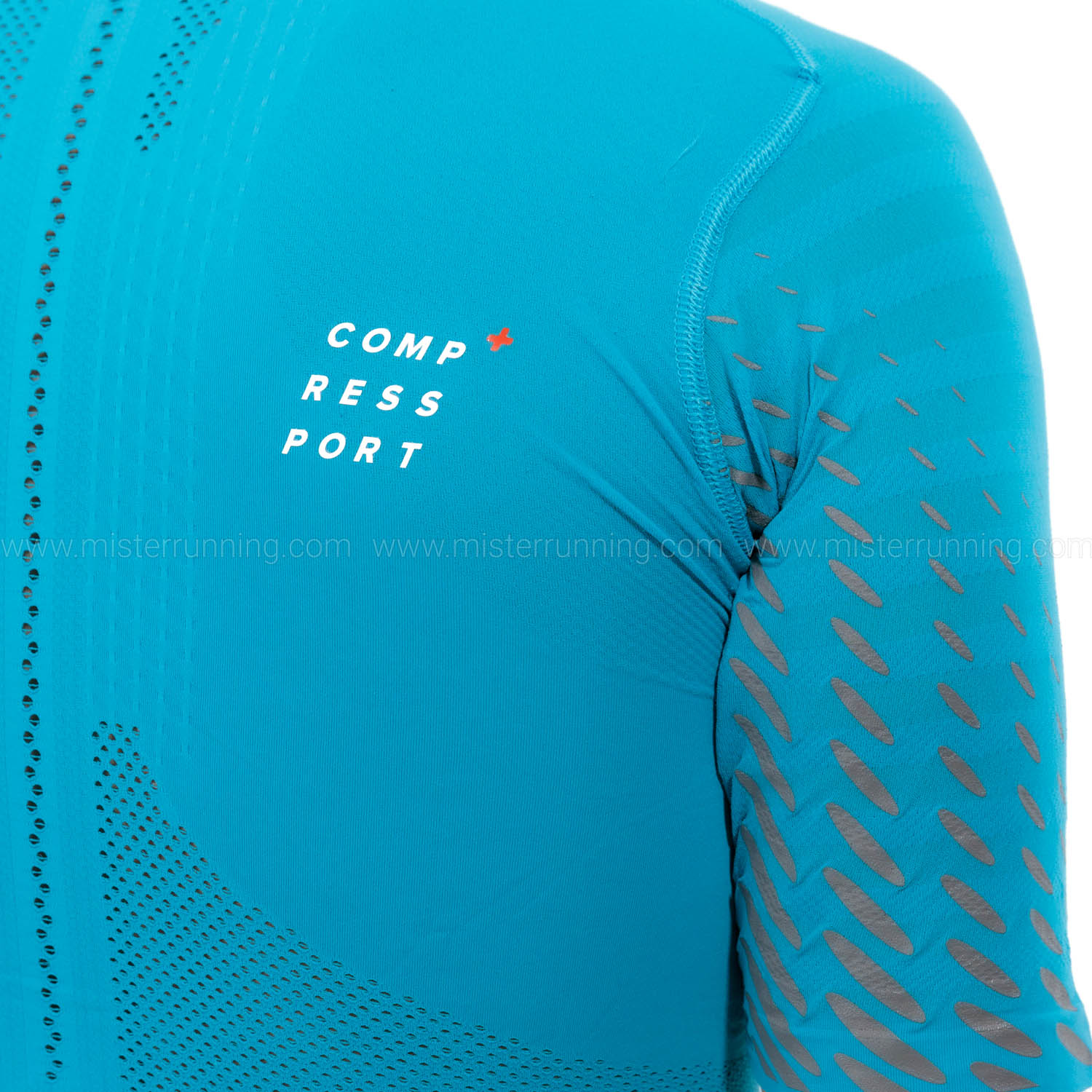 Compressport Racing Maglietta - Mosaic Blue/Magnet