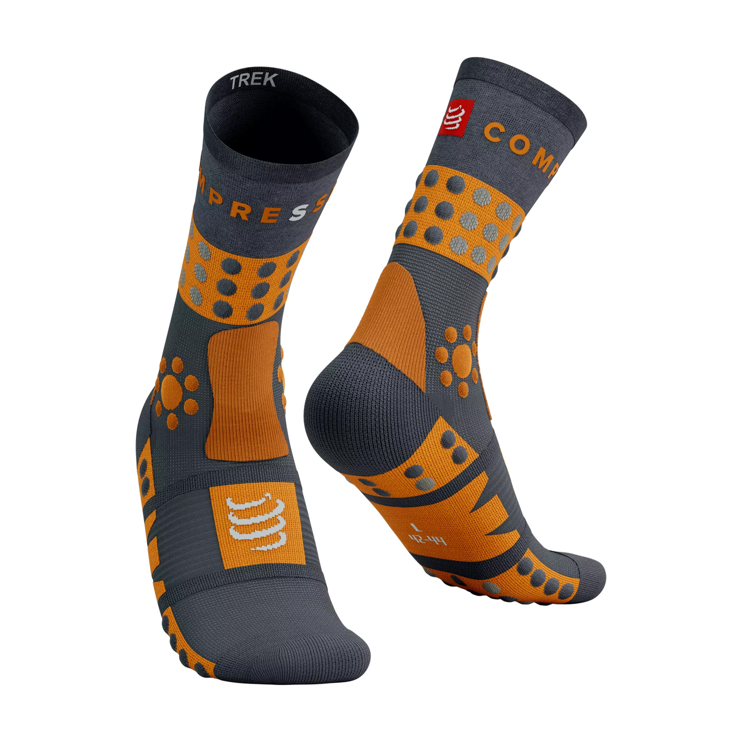 Compressport Trekking Calcetines Outdoor - Magnet/Autumn Glory