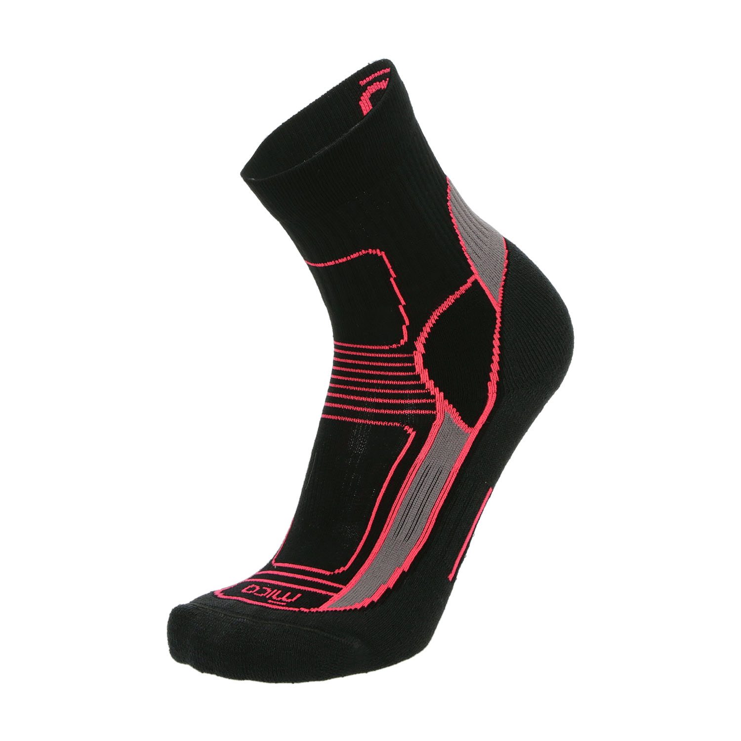 Mico Extra Dry Medium Weight Socks Woman - Nero/Pop Star