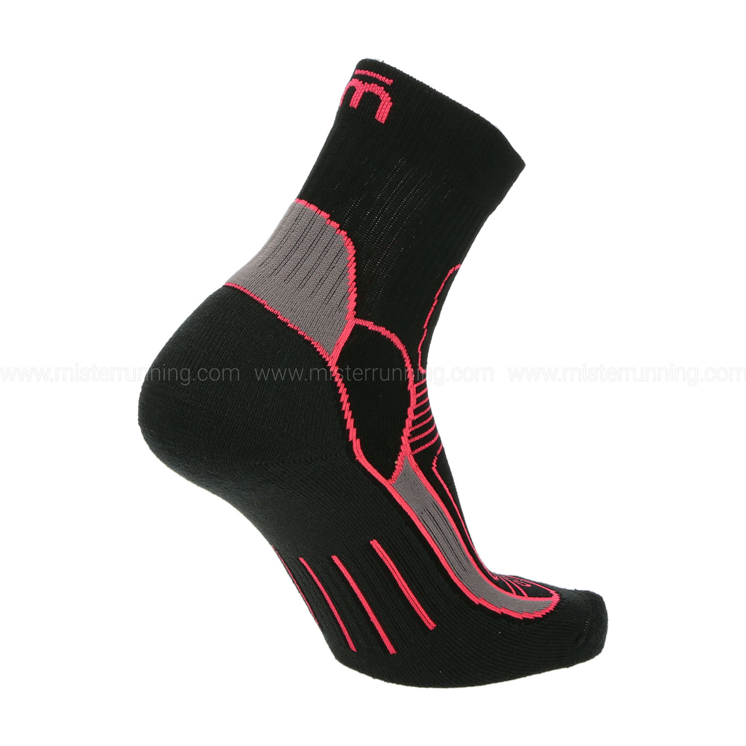 Mico Extra Dry Medium Weight Socks Woman - Nero/Pop Star