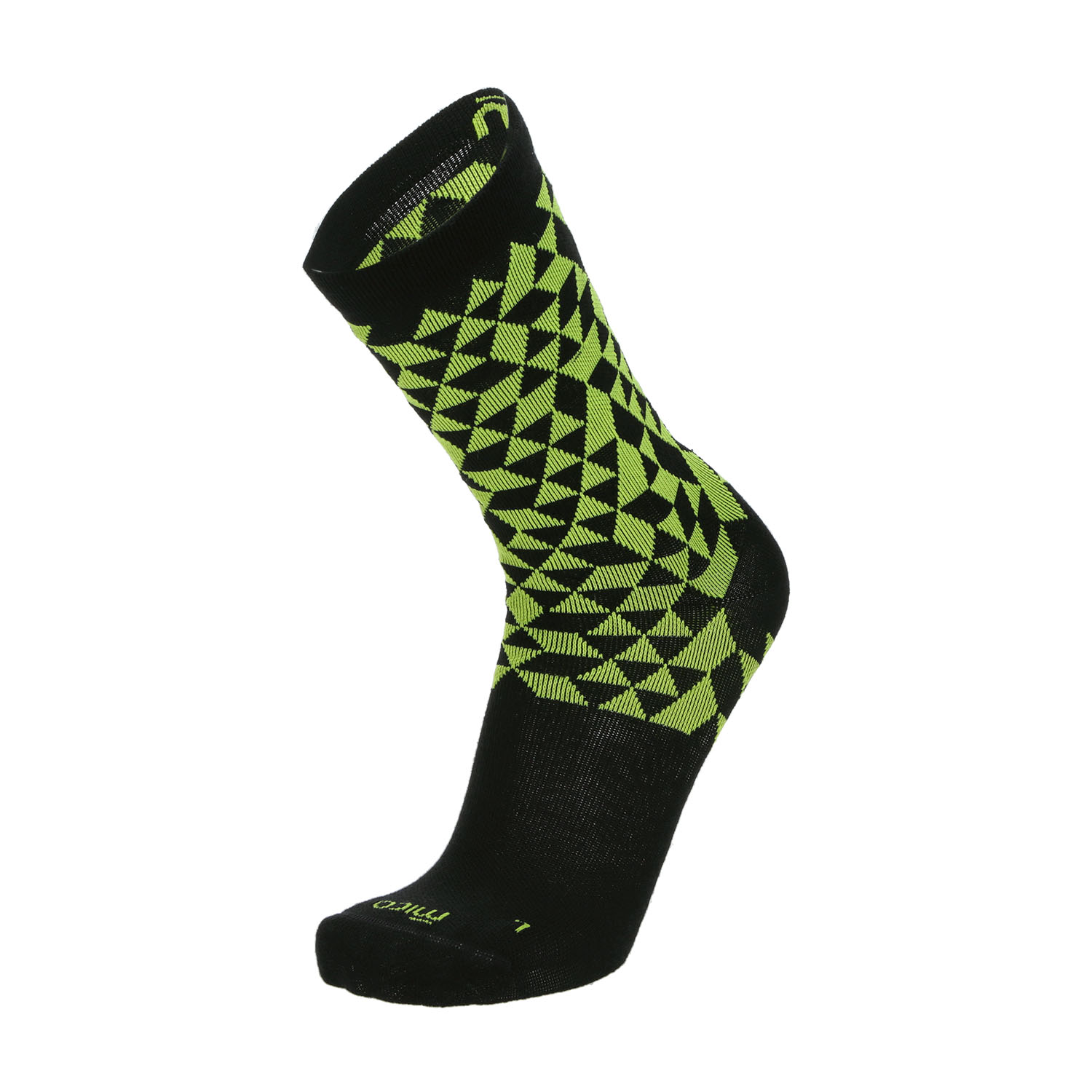 Mico Warm Control Natural Merino Light Weight Socks - Nero/Giallo Fluo