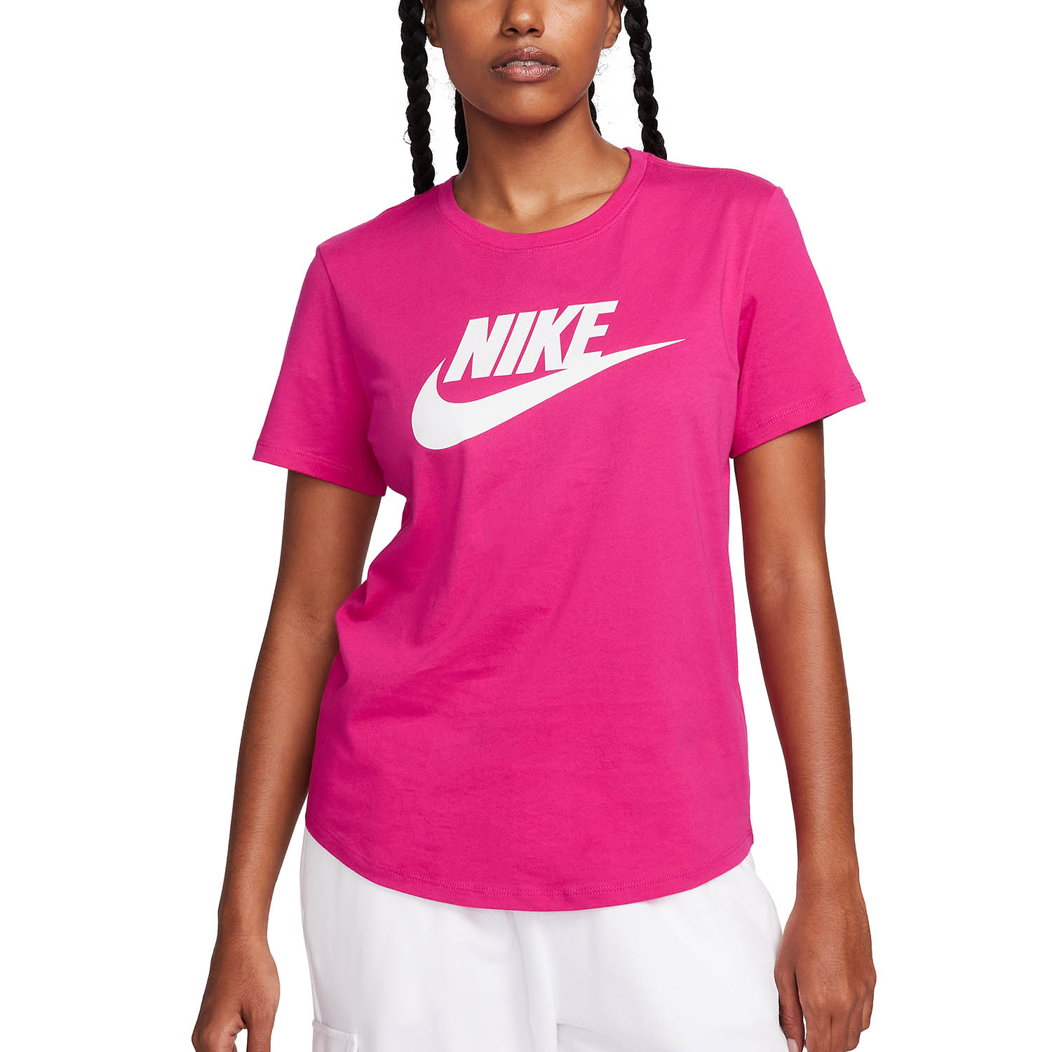 Nike Club Essentials Maglietta - Fireberry/White