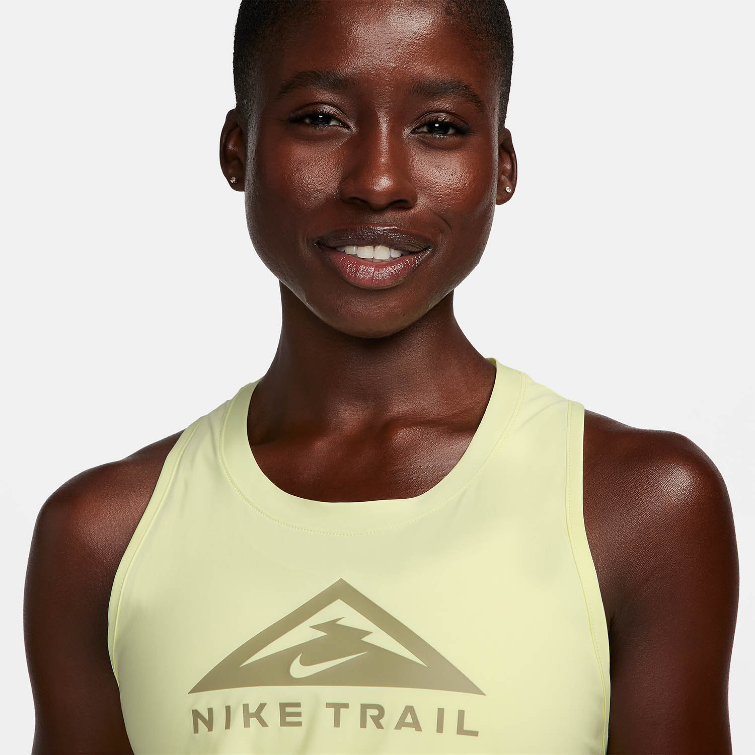 Nike Dri-FIT Logo Tank - Luminous Green/Neutral Love