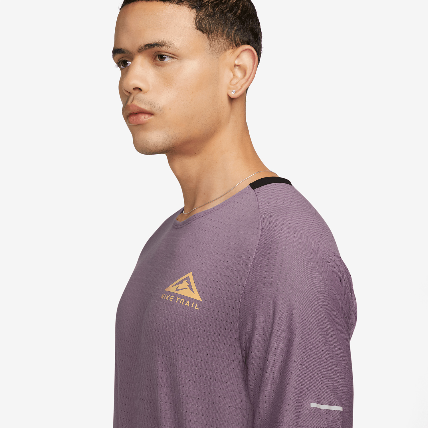 Nike Dri-FIT Solar Chase Camiseta - Violet Dust/Melon Tint