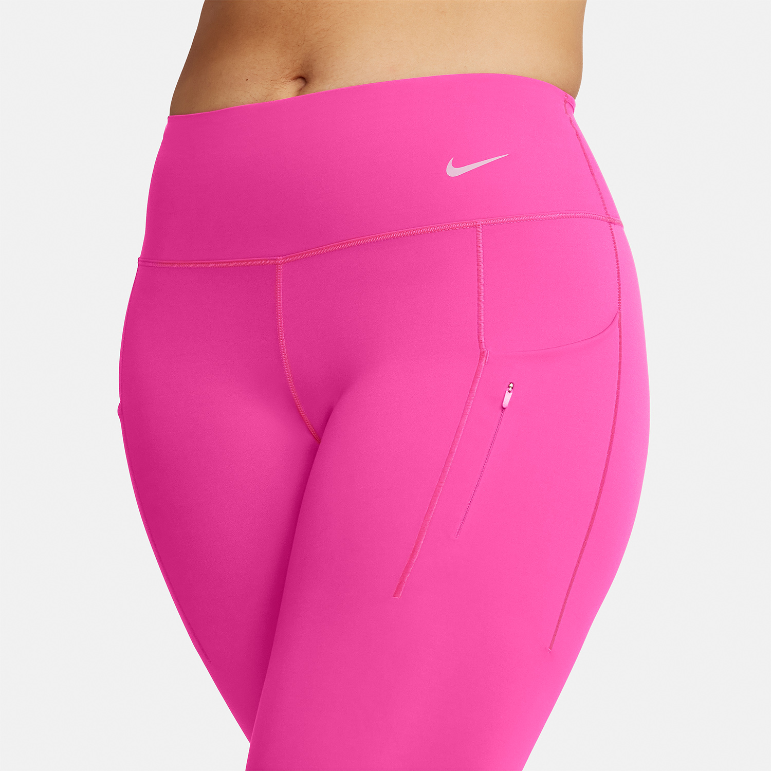 Nike Go Swoosh Women's Running Tights - Fireberry/Black