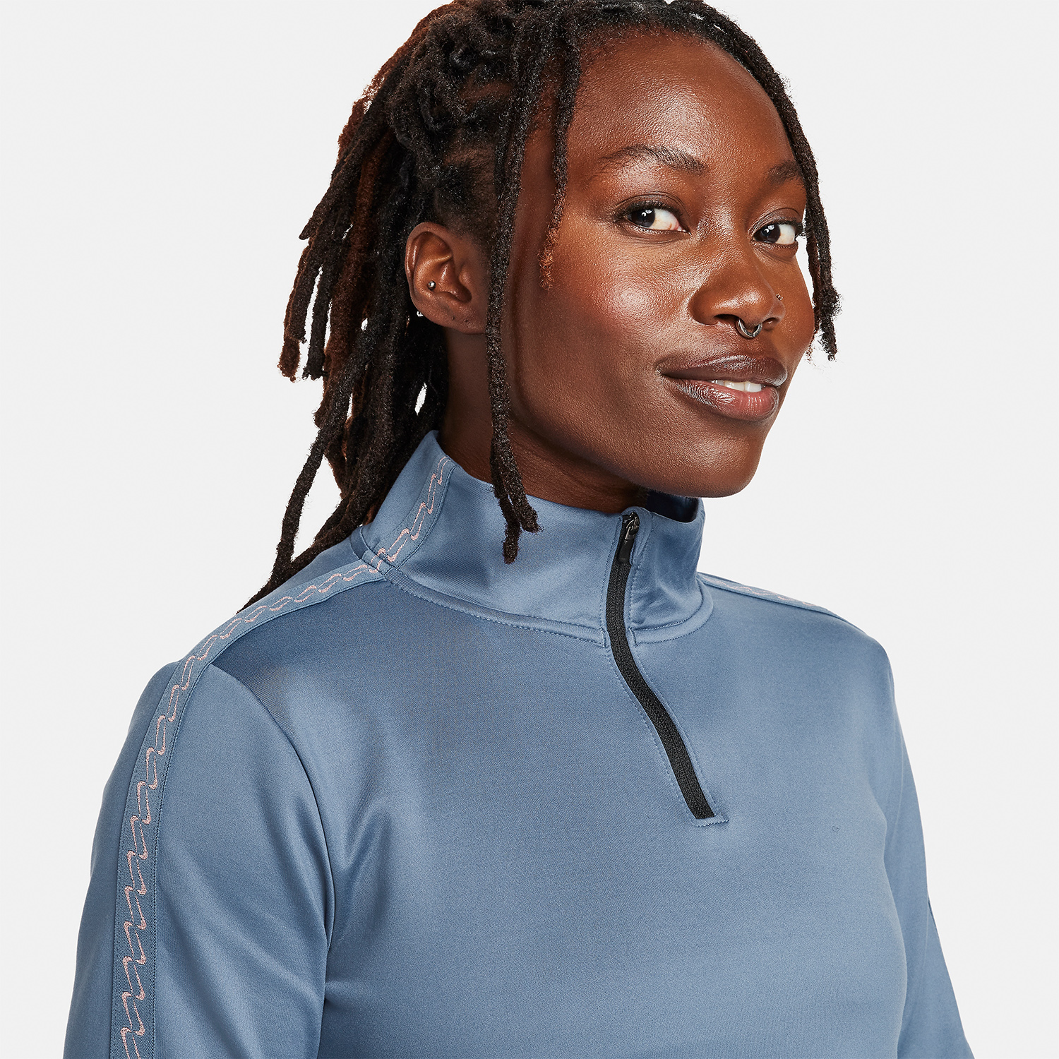 Nike One Therma-FIT One Maglia - Diffused Blue/White