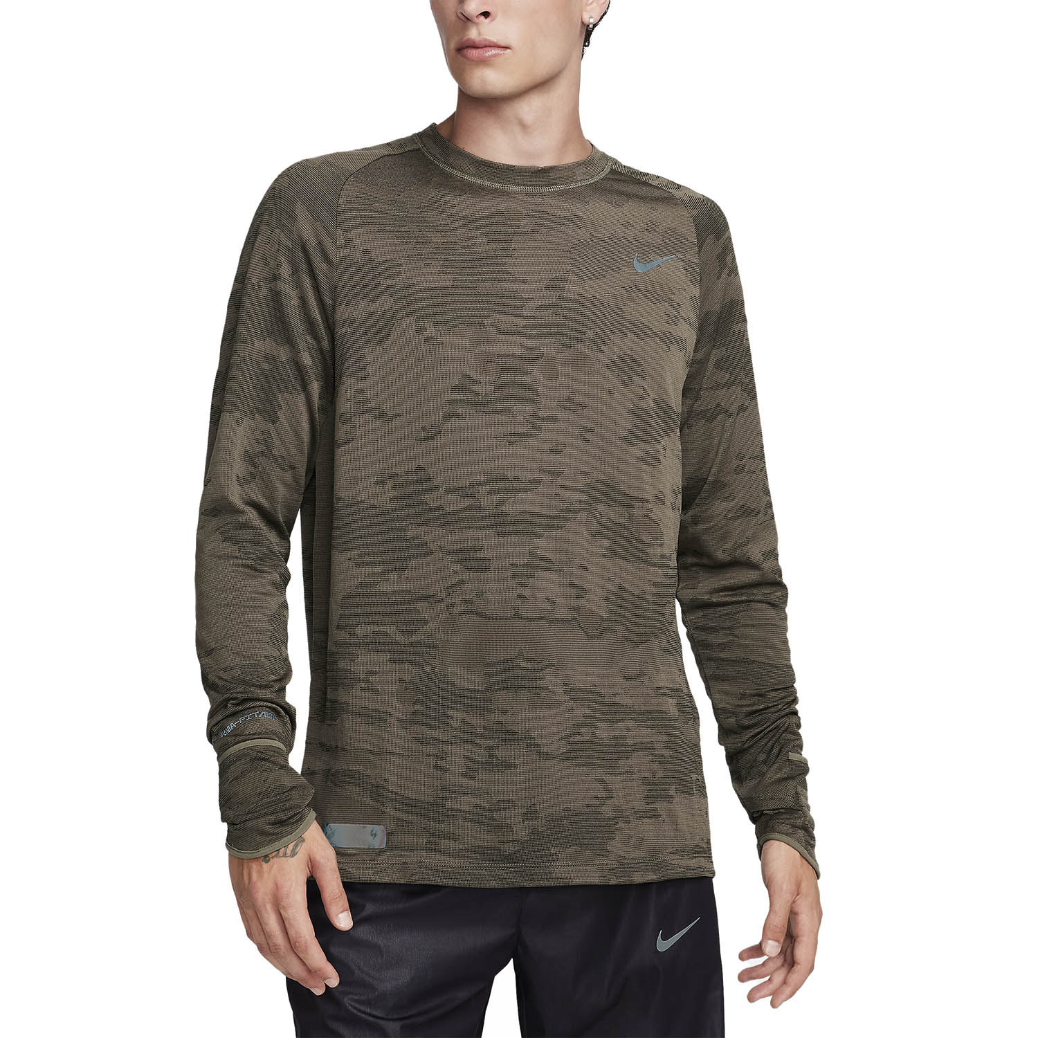 Nike Therma-FIT ADV Run Division Shirt - Medium Olive