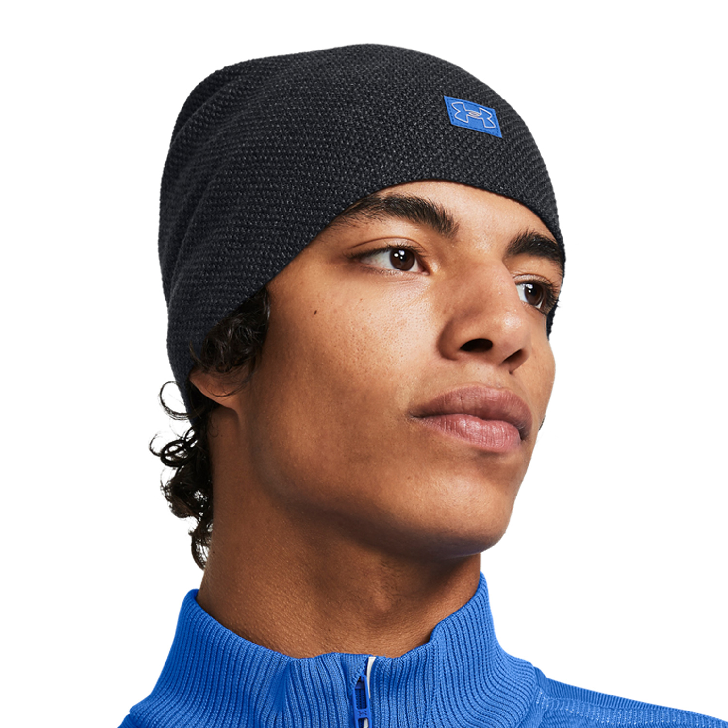 Under Armour Launch Beanie - Black/Team Royal/Reflective