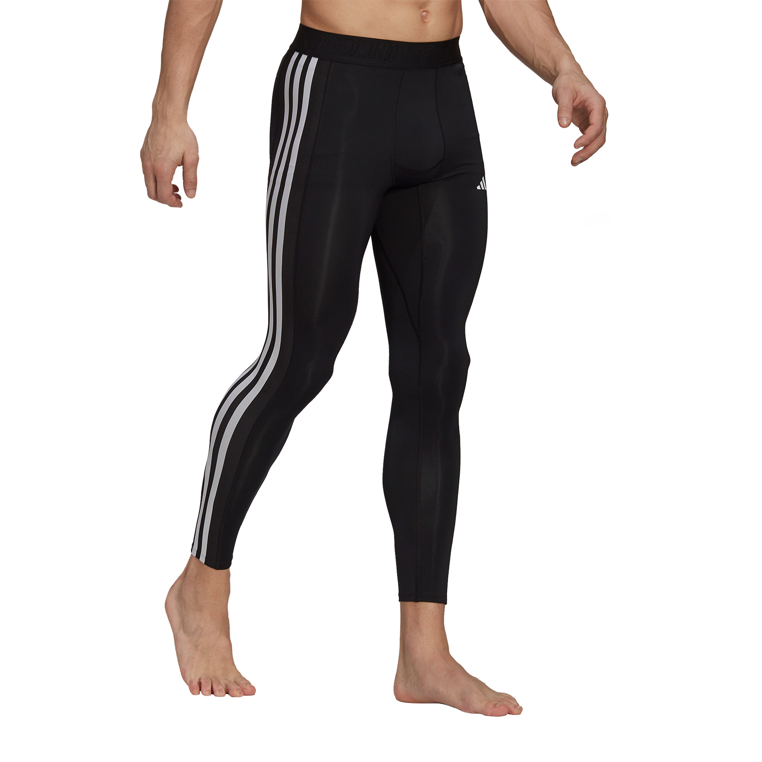 adidas 3 Stripe Long Tights - Black