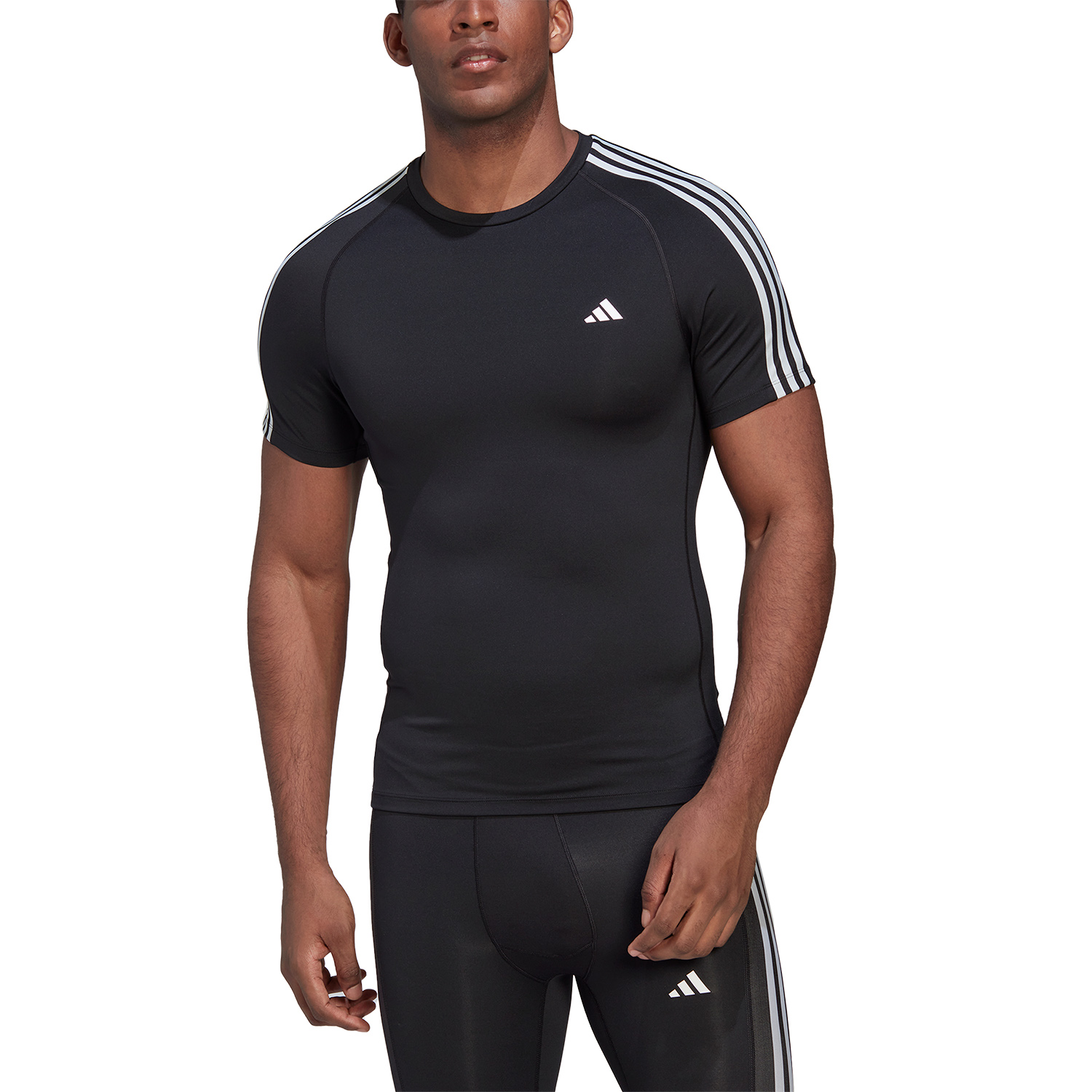 adidas 3 Stripes AEROREADY Camiseta - Black