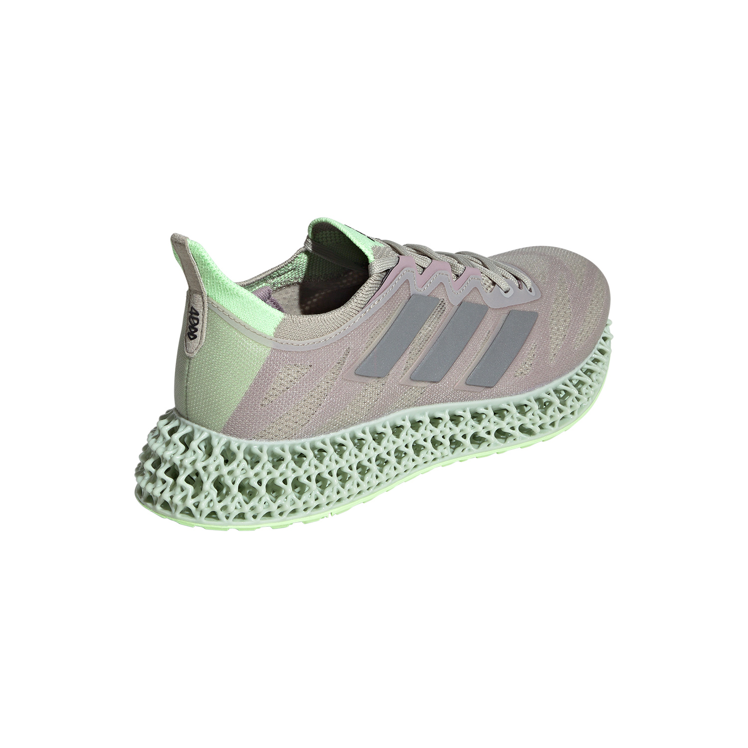 adidas 4DFWD 3 - Putty Grey/Metallic Silver/Green Spark