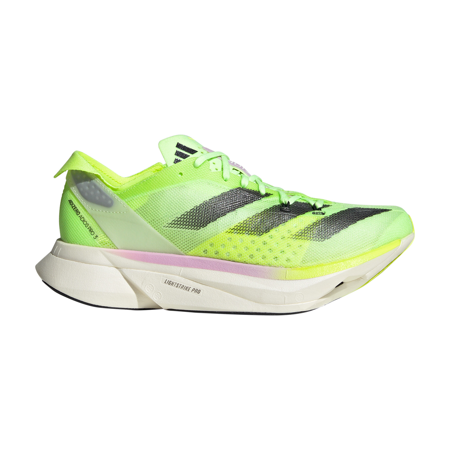 adidas Adizero Adios Pro 3 - Aurora Black/Zero Metalic/Lucid Lemon