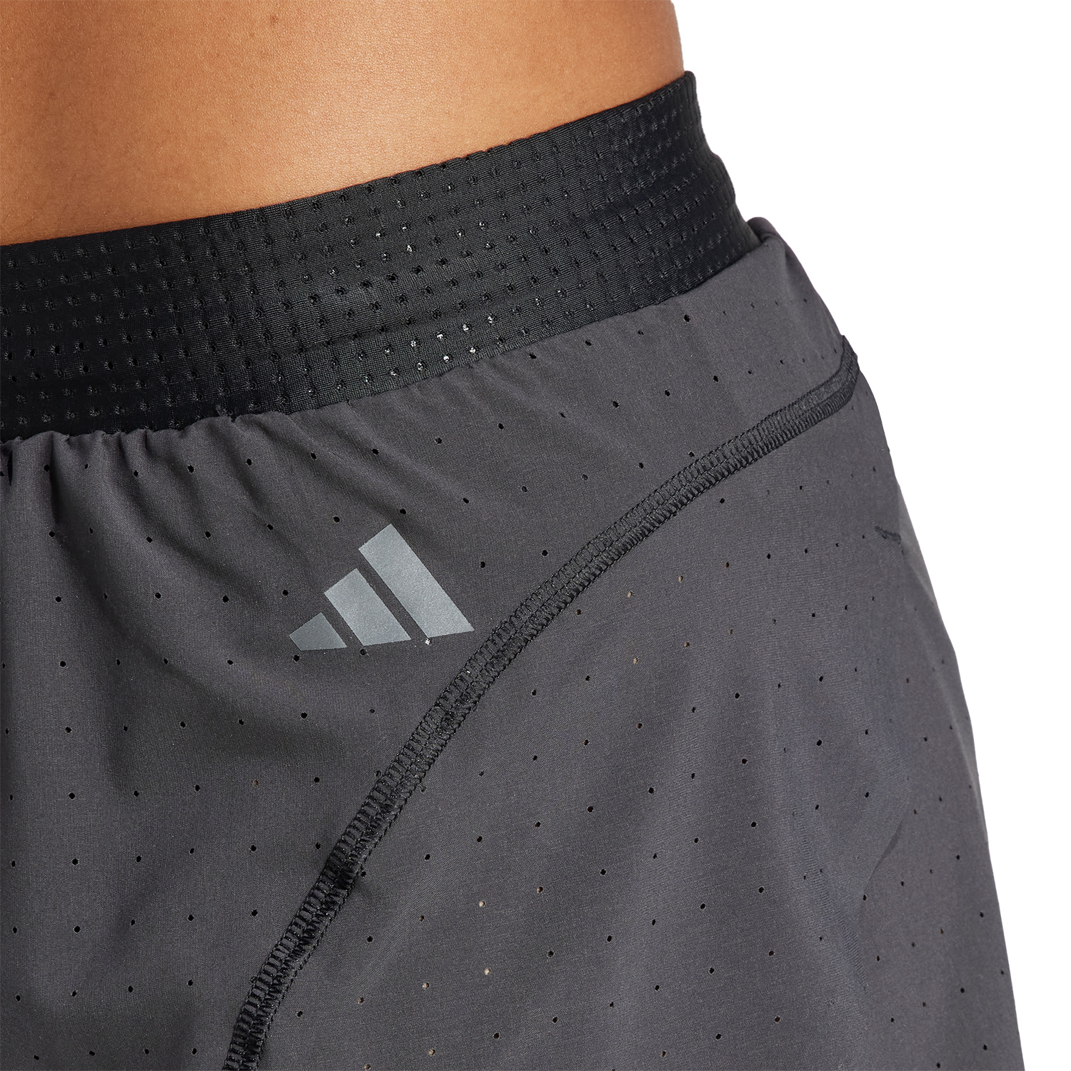 adidas Adizero Split Logo 2in Shorts - Black