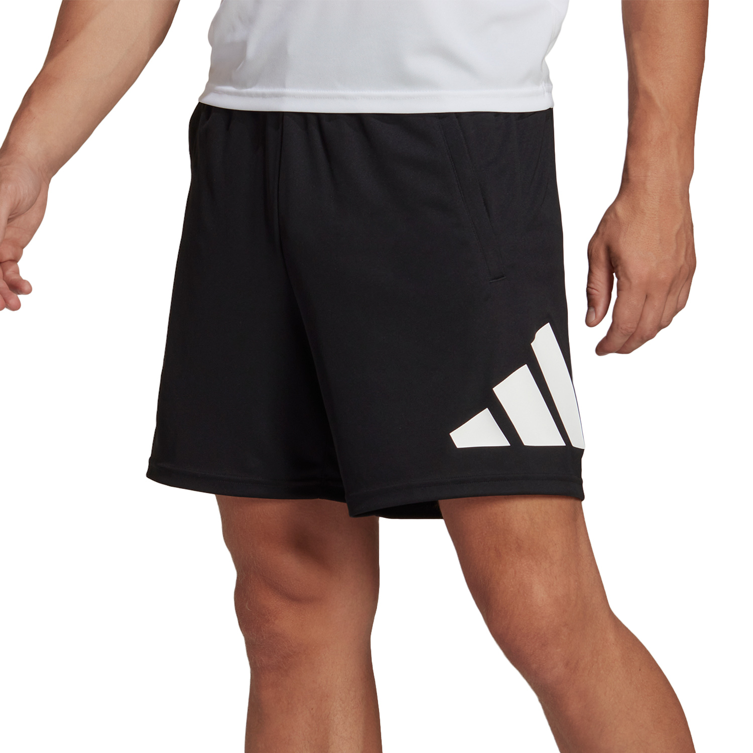 adidas AEROREADY Logo 7in Pantaloncini - Black/White